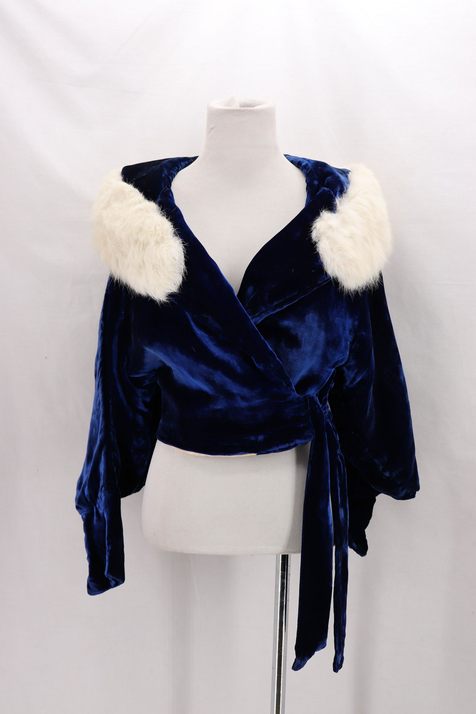 Vintage 1930's Silk Velvet & Fur Opera Jacket, Carson (1 of 12)