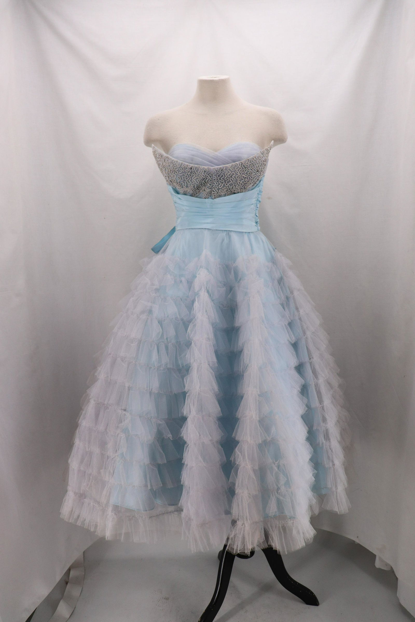 Vintage 1950's Tulle Princess Prom Dress (1 of 9)