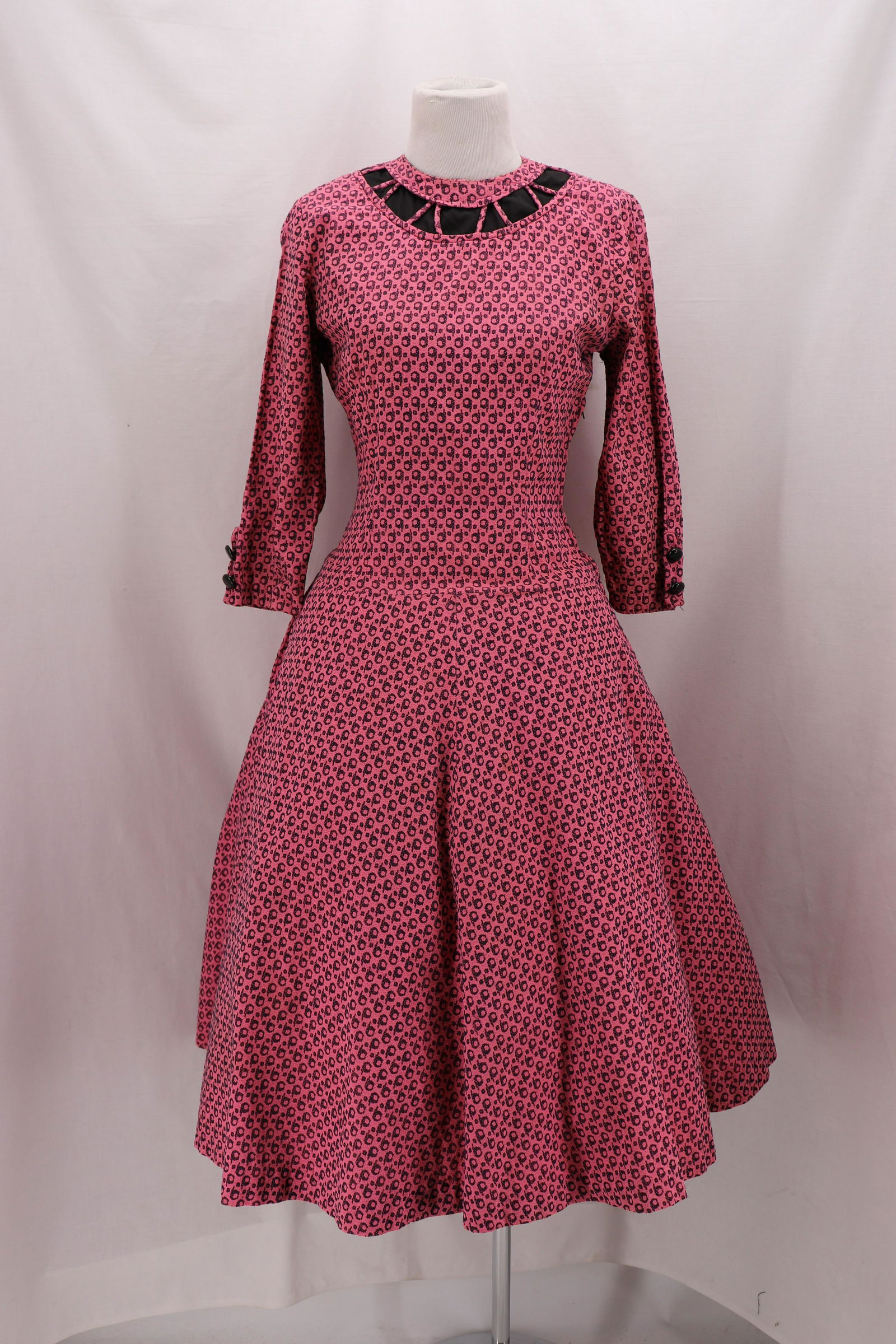 Vintage 1950's Bowling Fit & Flare Dress, By Peg Hurley (1 of 9)