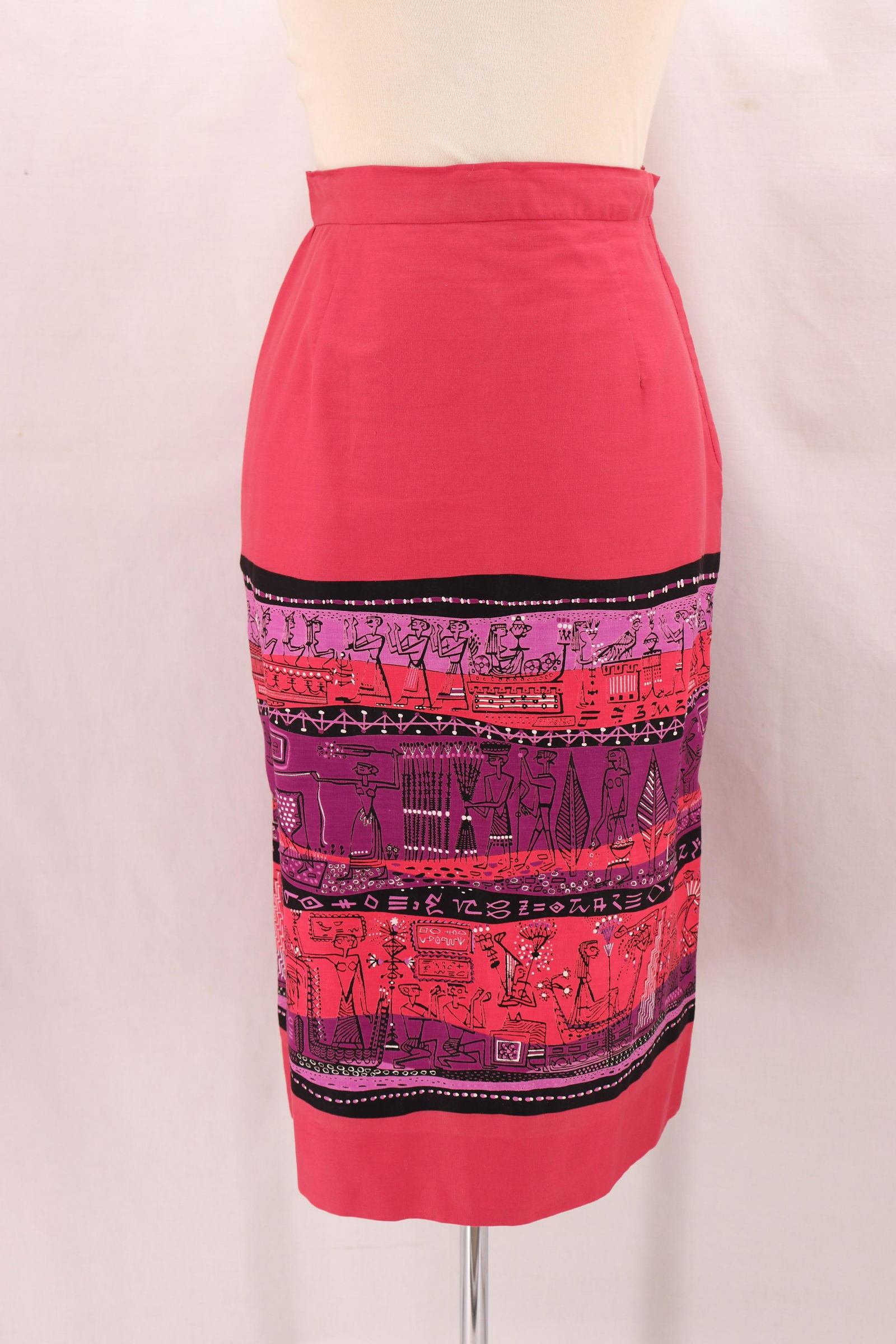 Vintage 1960's Egyptian Novelty Pencil Skirt (1 of 4)