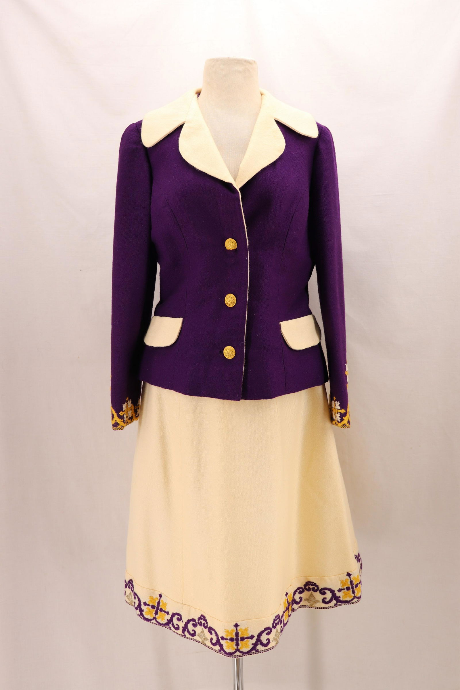 Vintage 1960's 2 piece's Lady Suit by Nikos Takais, (1 of 10)