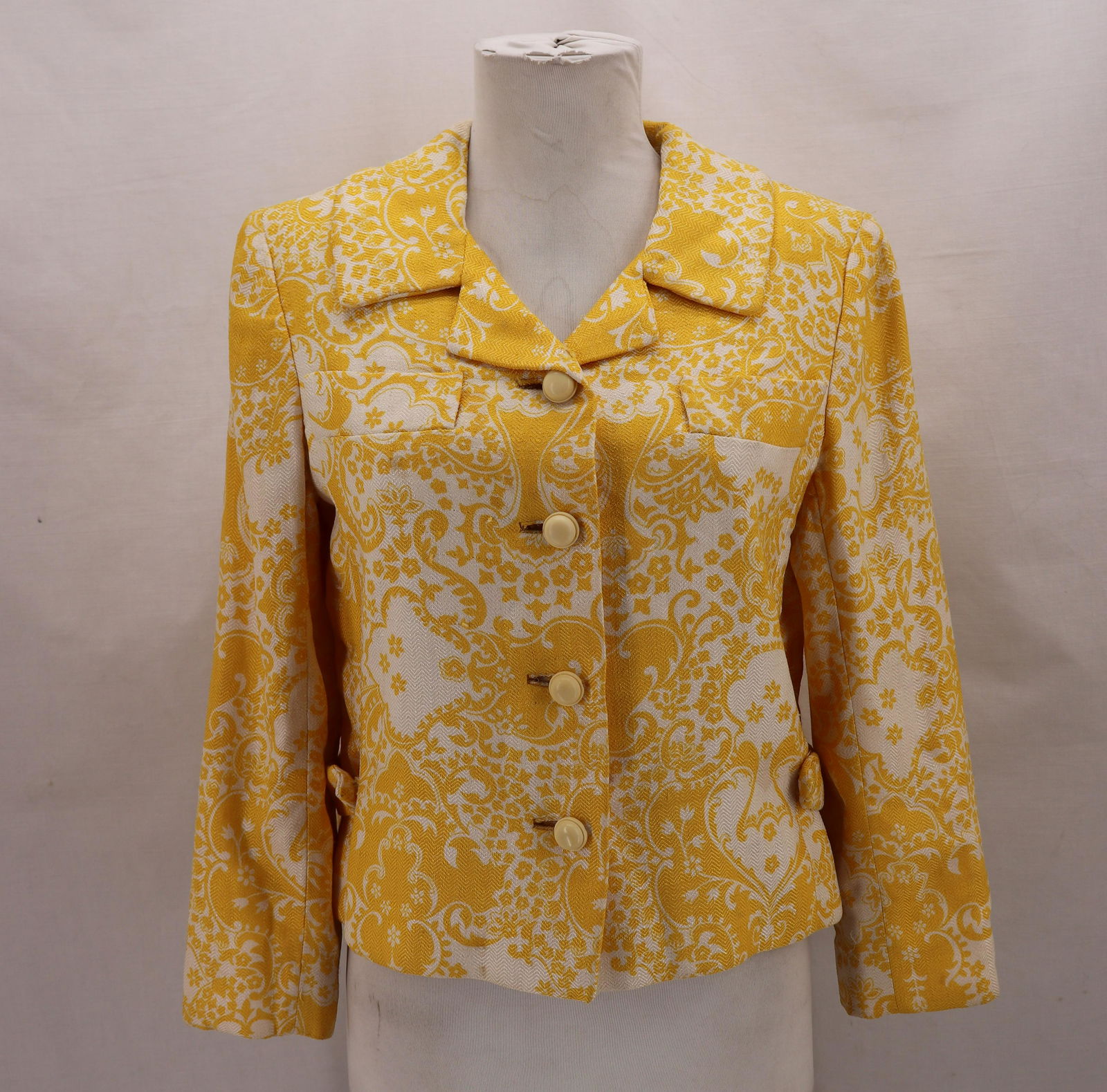 Vintage 1960's JIMMI FOX, NY, Yellow Paisley Jacket (1 of 8)