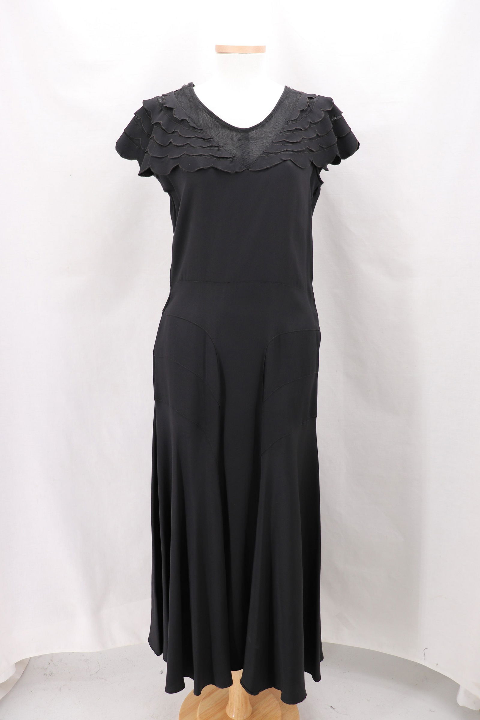 Vintage 1930s Silk Art Deco Bias Cut Dress (1 of 7)