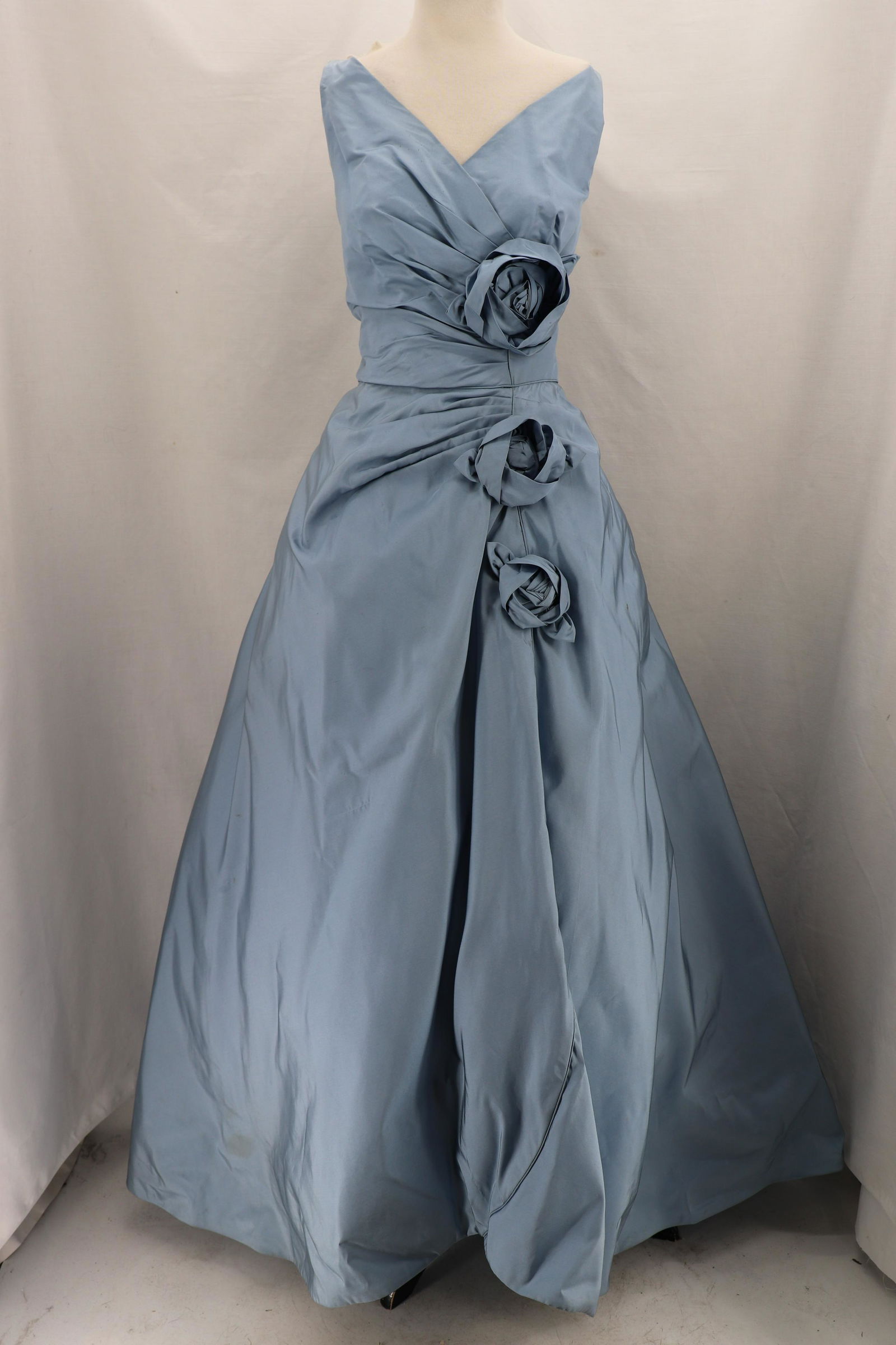 Vintage 1950's ANNE VERDI, Silk Taffeta Gown (1 of 10)