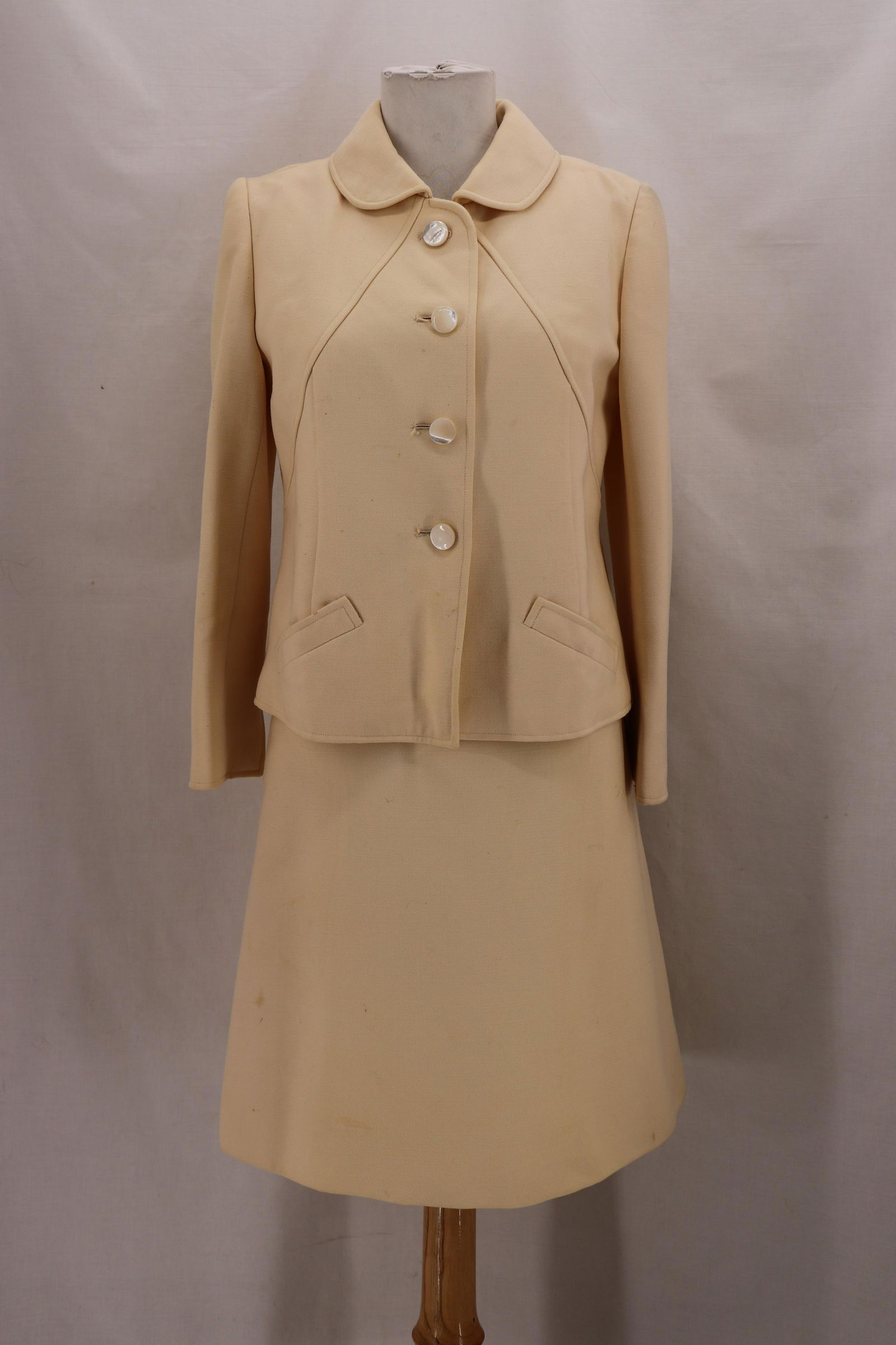 Vintage 1960's CHRISTIAN DIOR, 2 Pc Wool Sheath Dress (1 of 18)