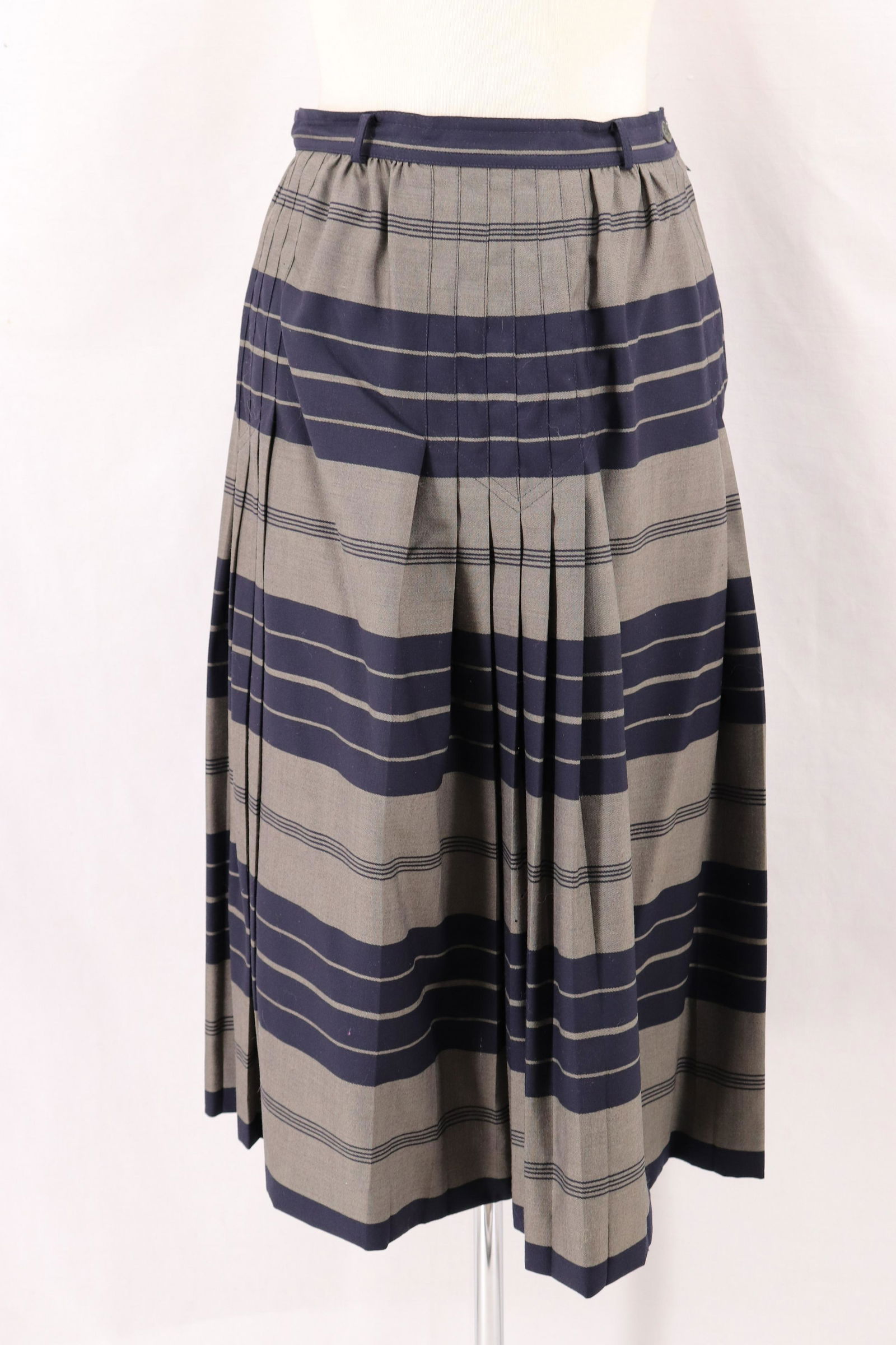 Vintage 1980's GUCCI SPA, Wool Stripe Skirt (1 of 5)