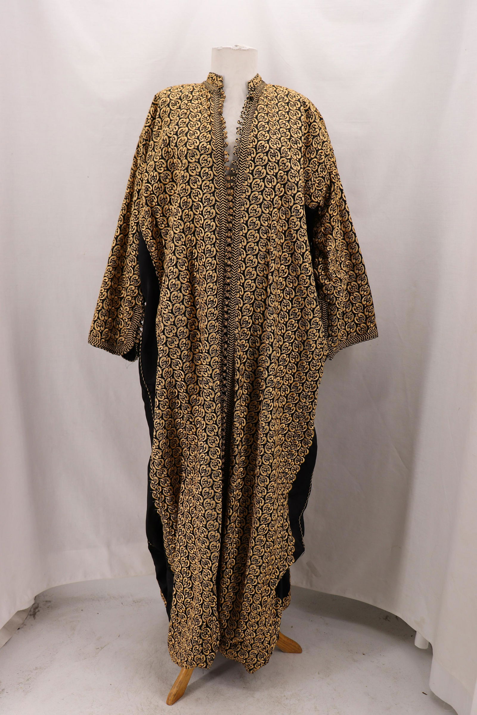 Vintage 1960's Gold Embroidered Caftan, Unisex (1 of 10)