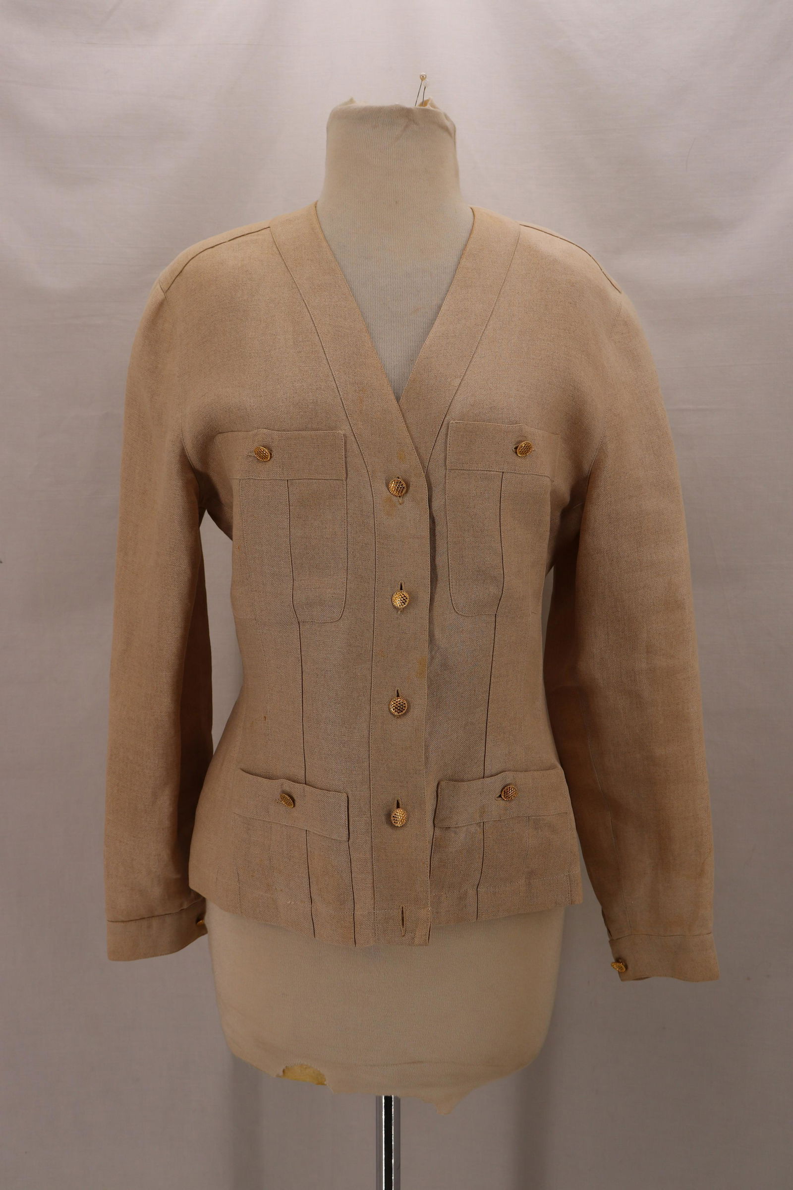 Vintage 2000's CHANEL Linen Ladies Jacket (1 of 14)