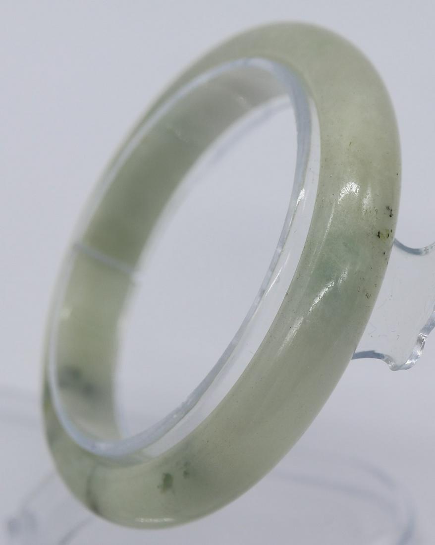Vintage White Jade Bangle Bracelet (1 of 5)