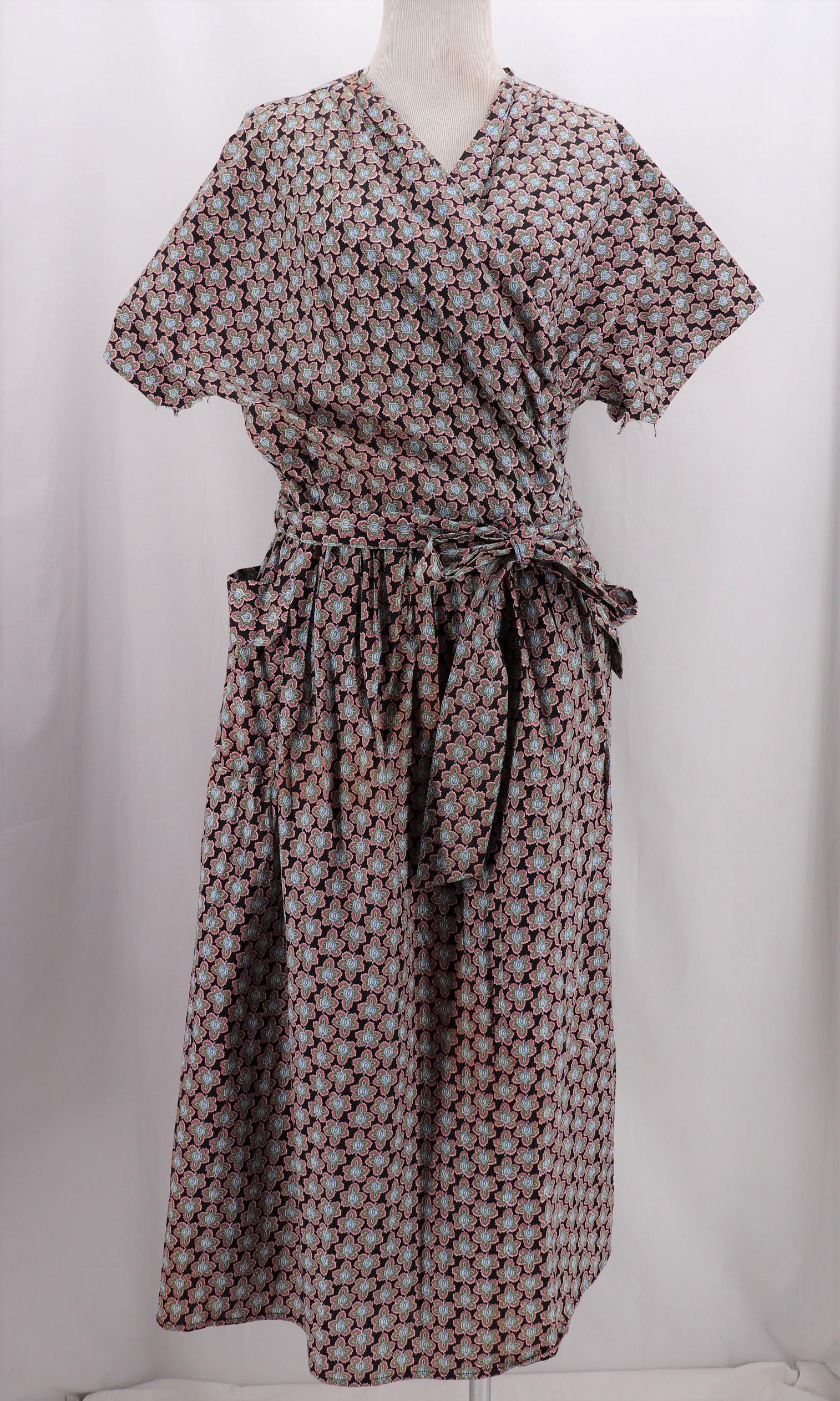 Vintage 1950's Cotton Wrap Dress (1 of 10)