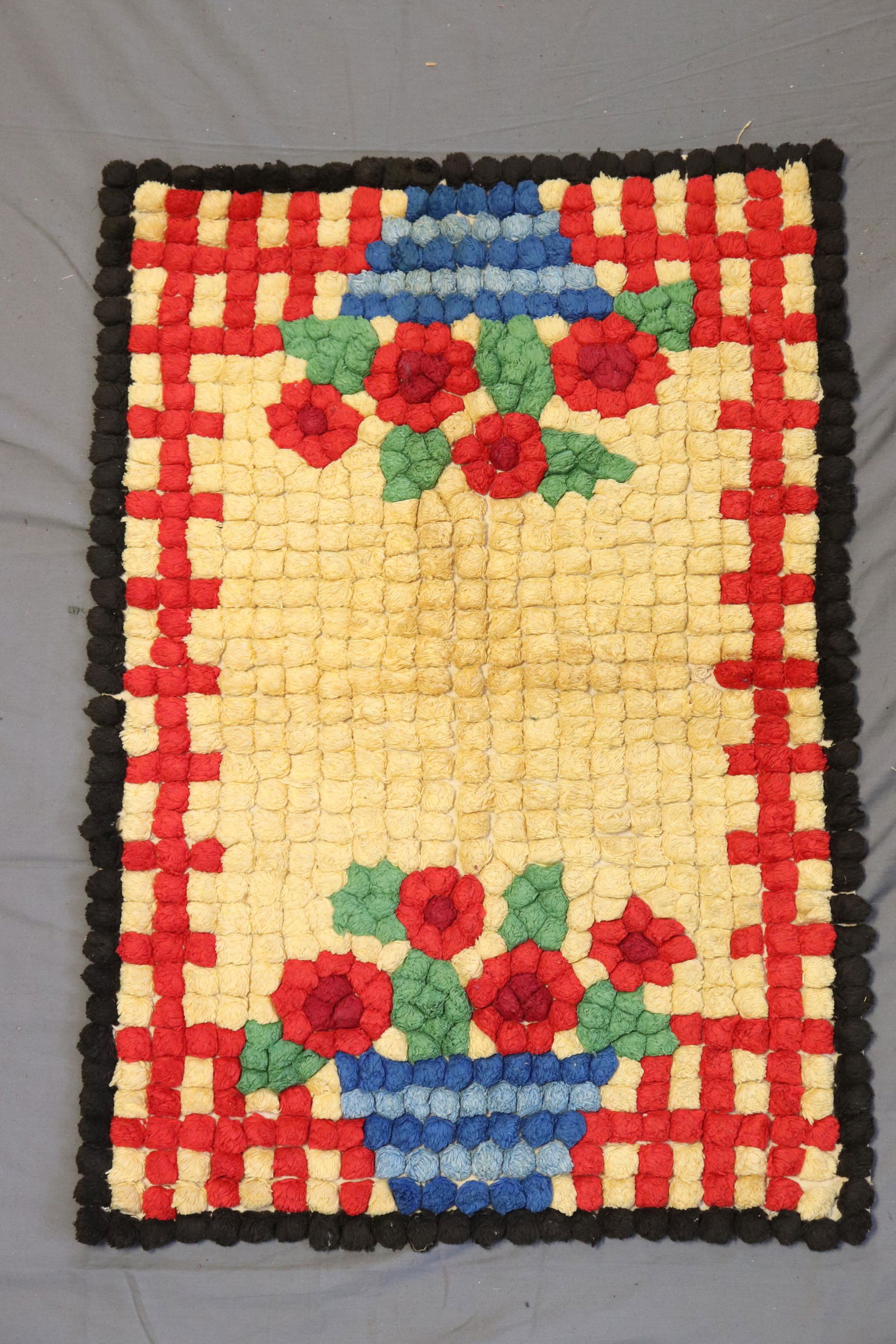 Vintage Bucilla Candle Wick Chenille Carpet (1 of 6)