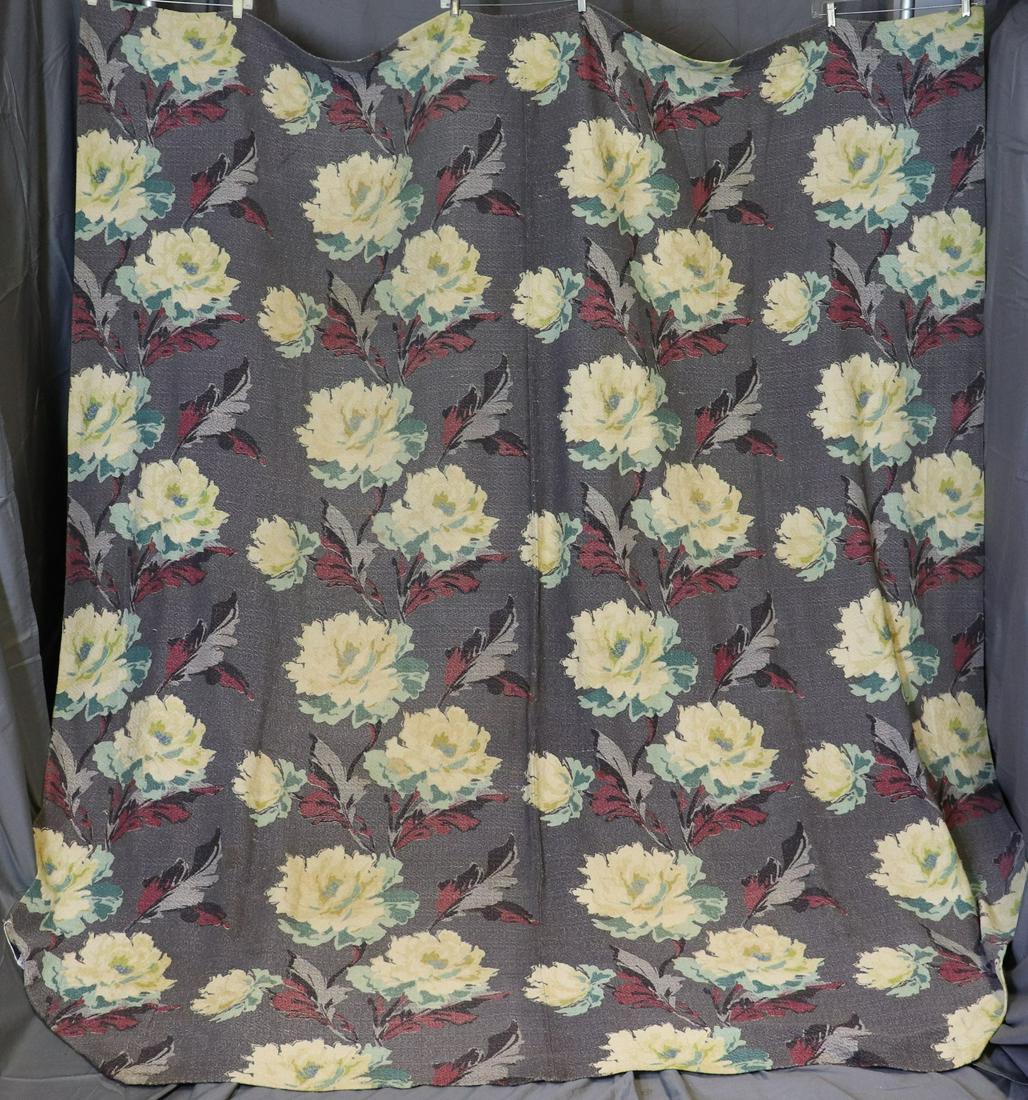 Large Piece 1930's Vintage Bark Cloth (1 of 12)