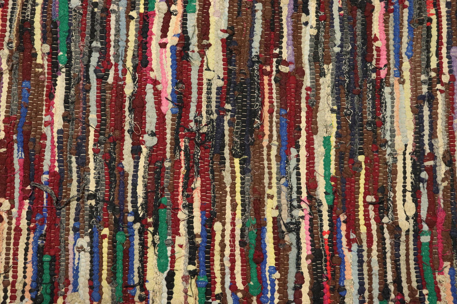 Vintage Folk Art Rag Rug Runner (1 of 5)
