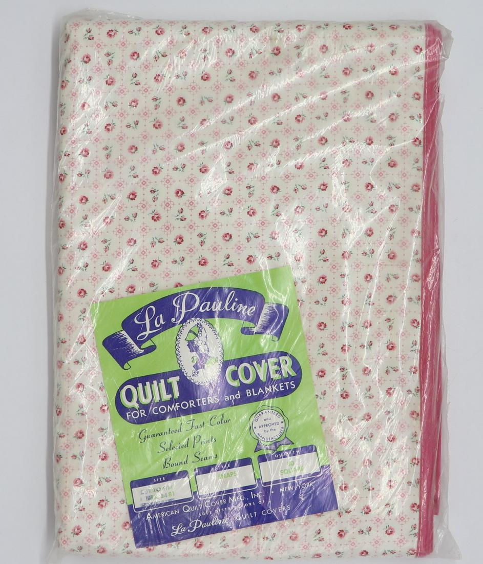 Vintage La Pauline Quilt Cover, Rose Print, Old Stock (1 of 4)