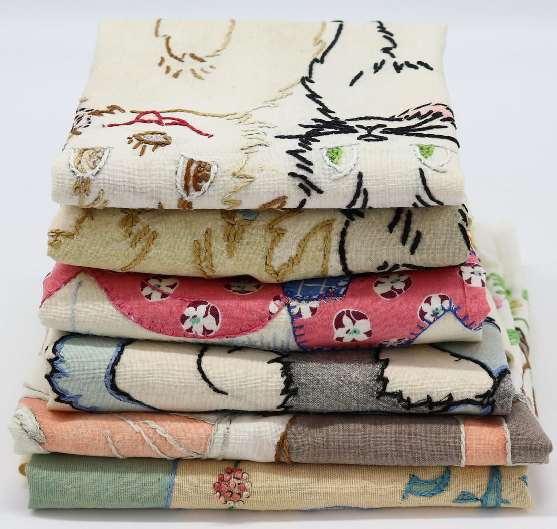 Lot of 6 Printed & Embroidered Throw Pillow Covers (1 of 16)