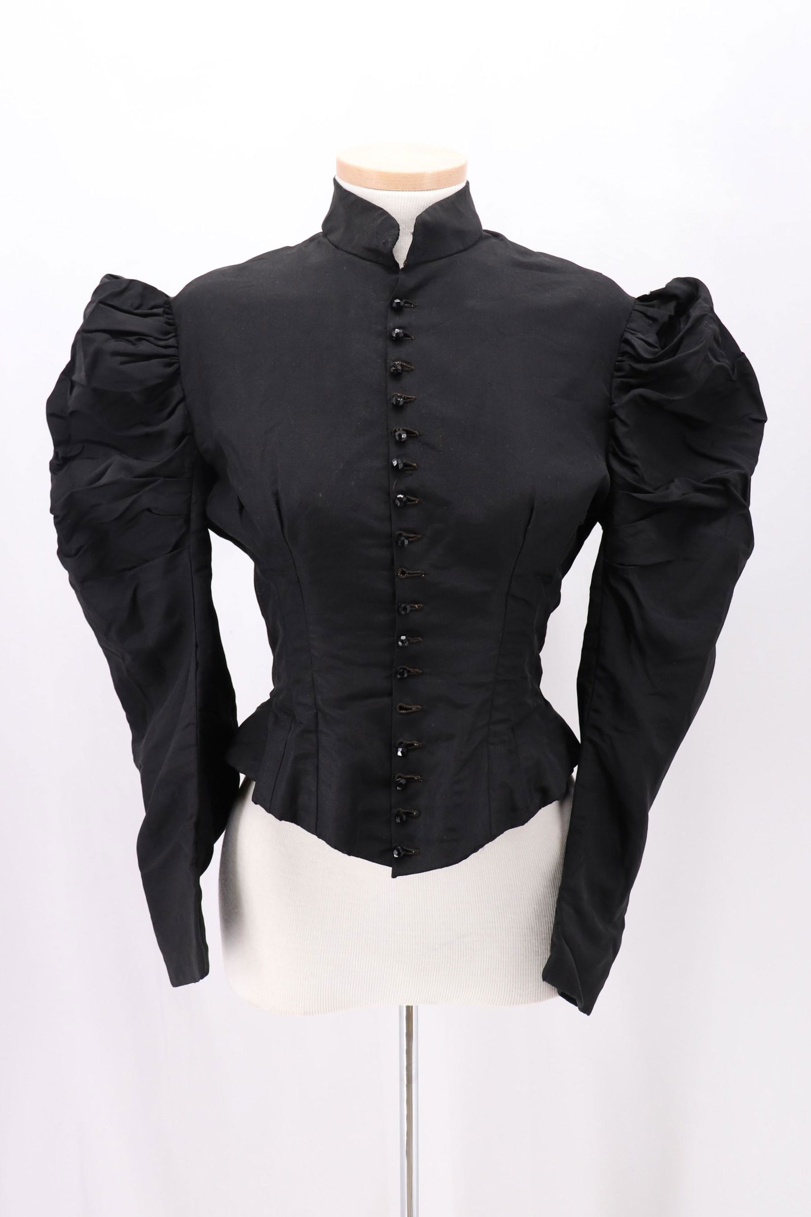 Antique Black 1800's Bodice with Jet Buttons (1 of 13)