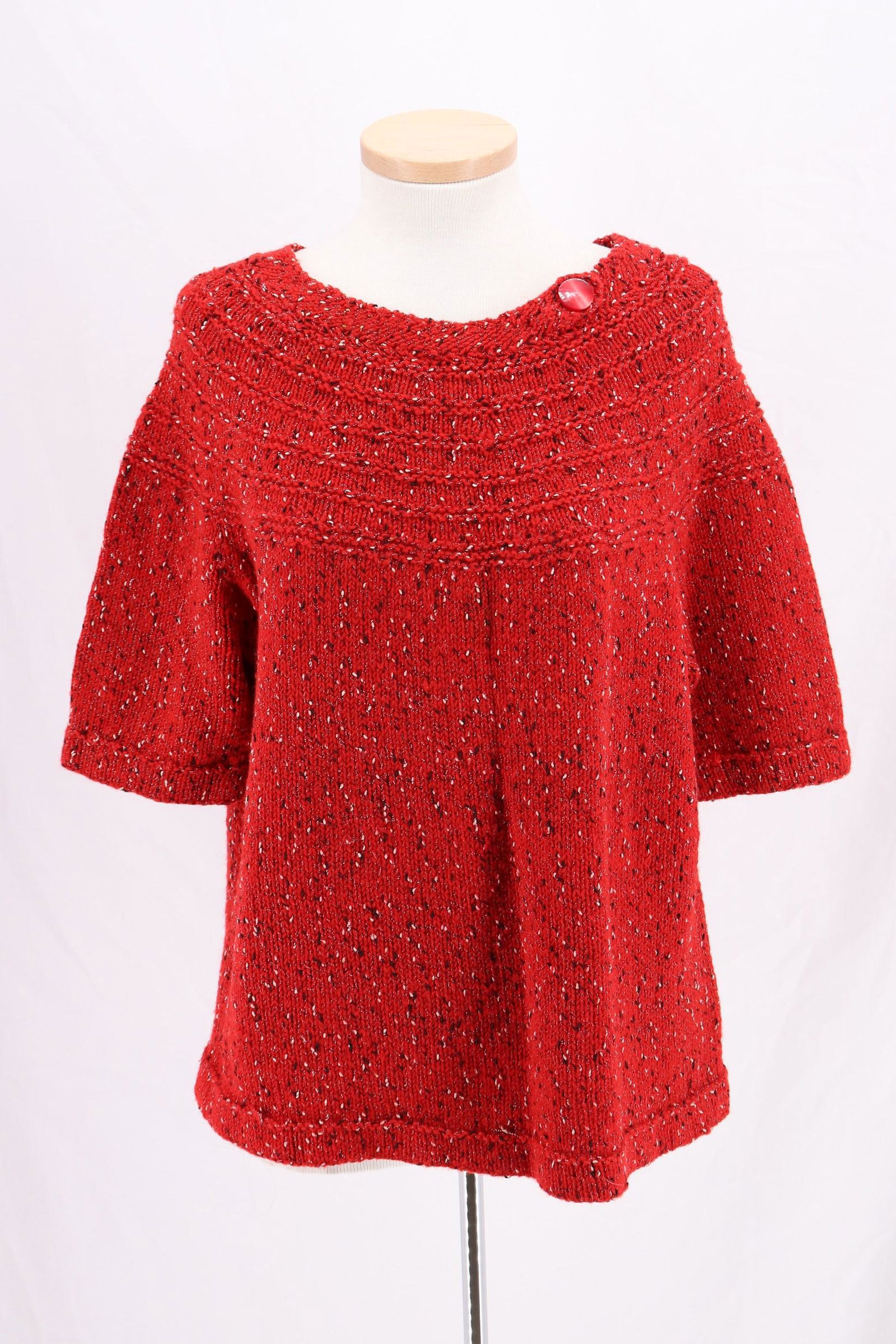 Vintage 1960's Red Knit Sweater (1 of 11)