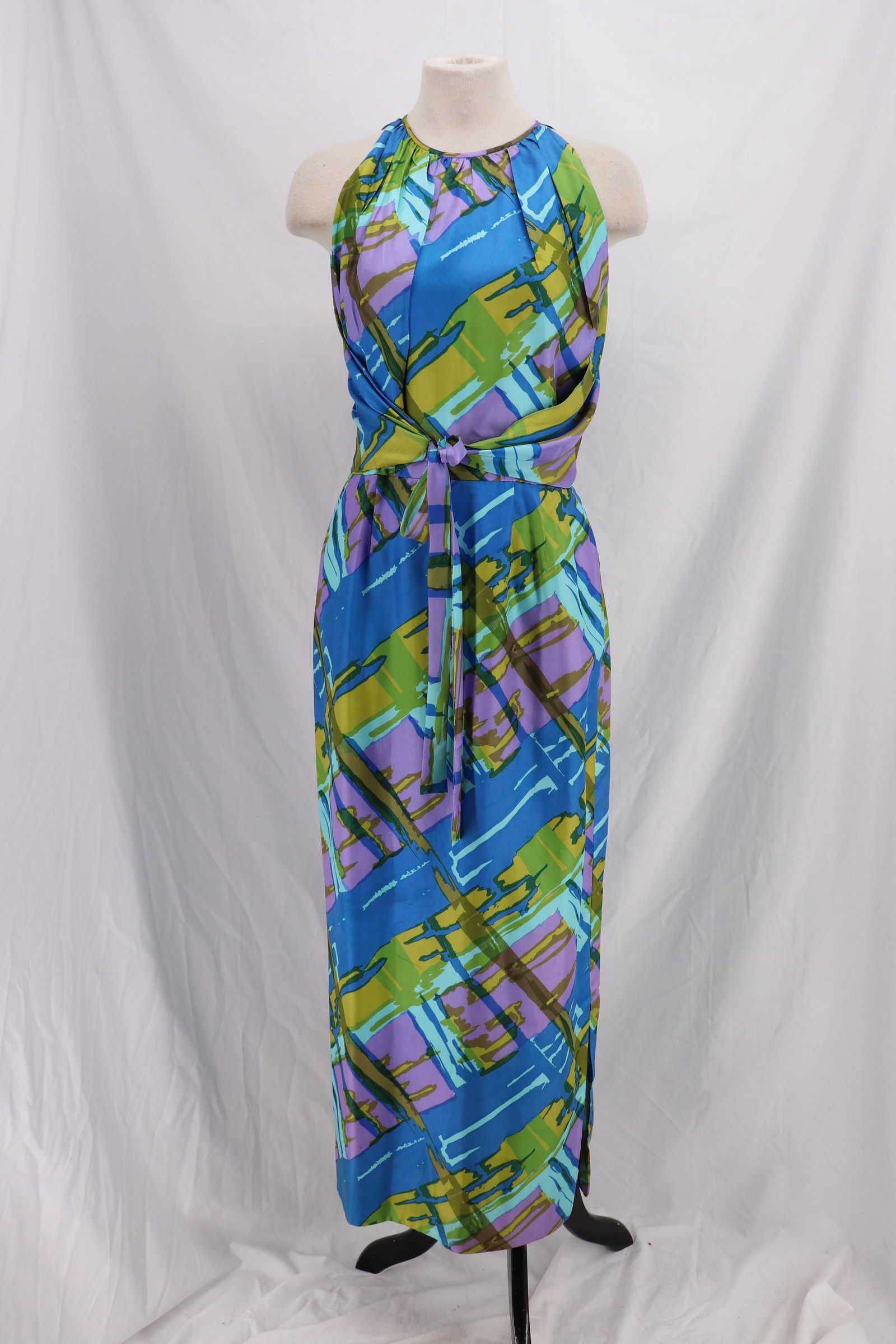 Vintage !960's Saks Fifth Avenue Halter Style Maxi (1 of 16)