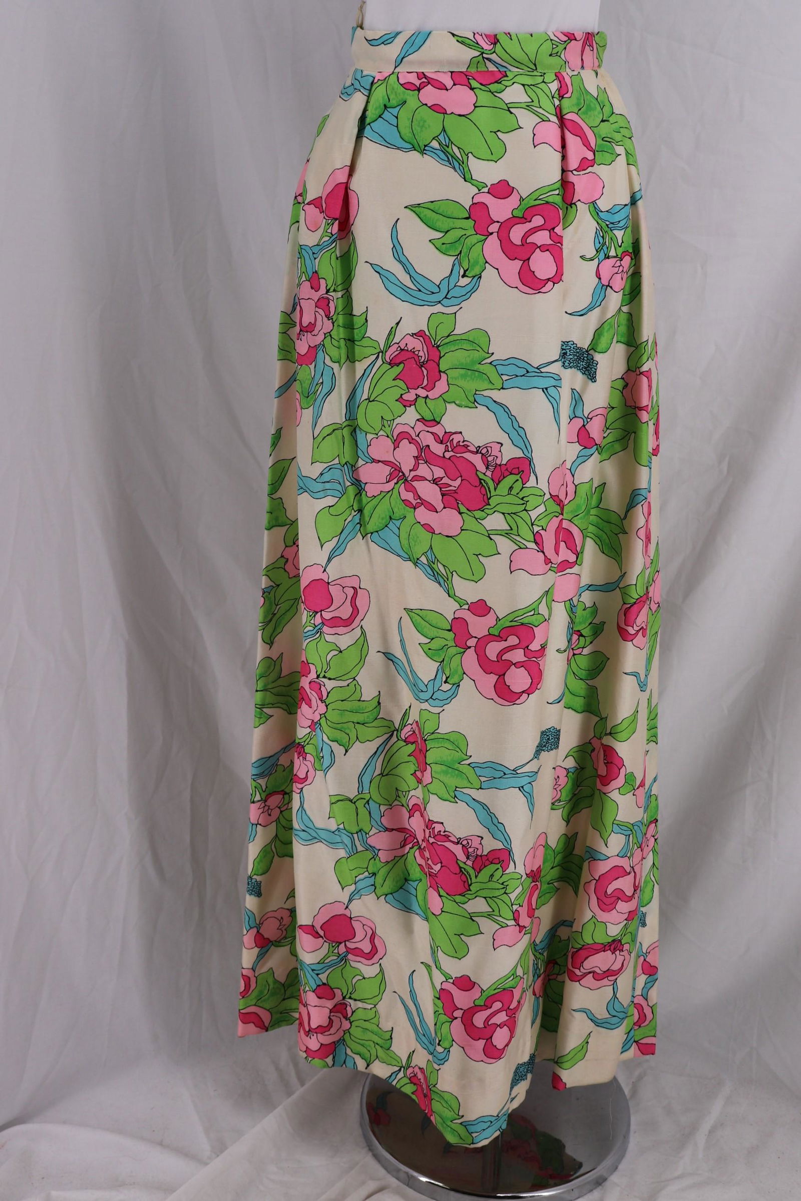 Vintage 1960's Silk Maxi Skirt, Tanner by Dorothy Cox (1 of 11)