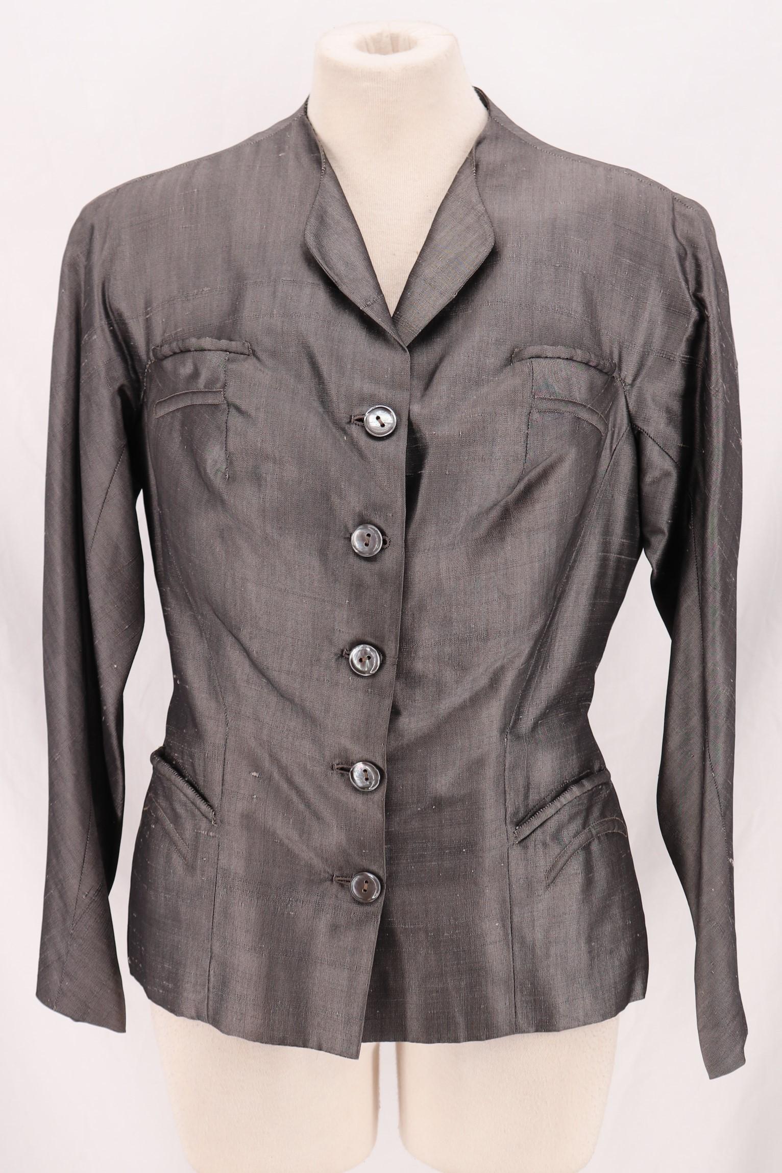 Vintage 1960's NANDO ROMA Raw Silk Jacket (1 of 10)