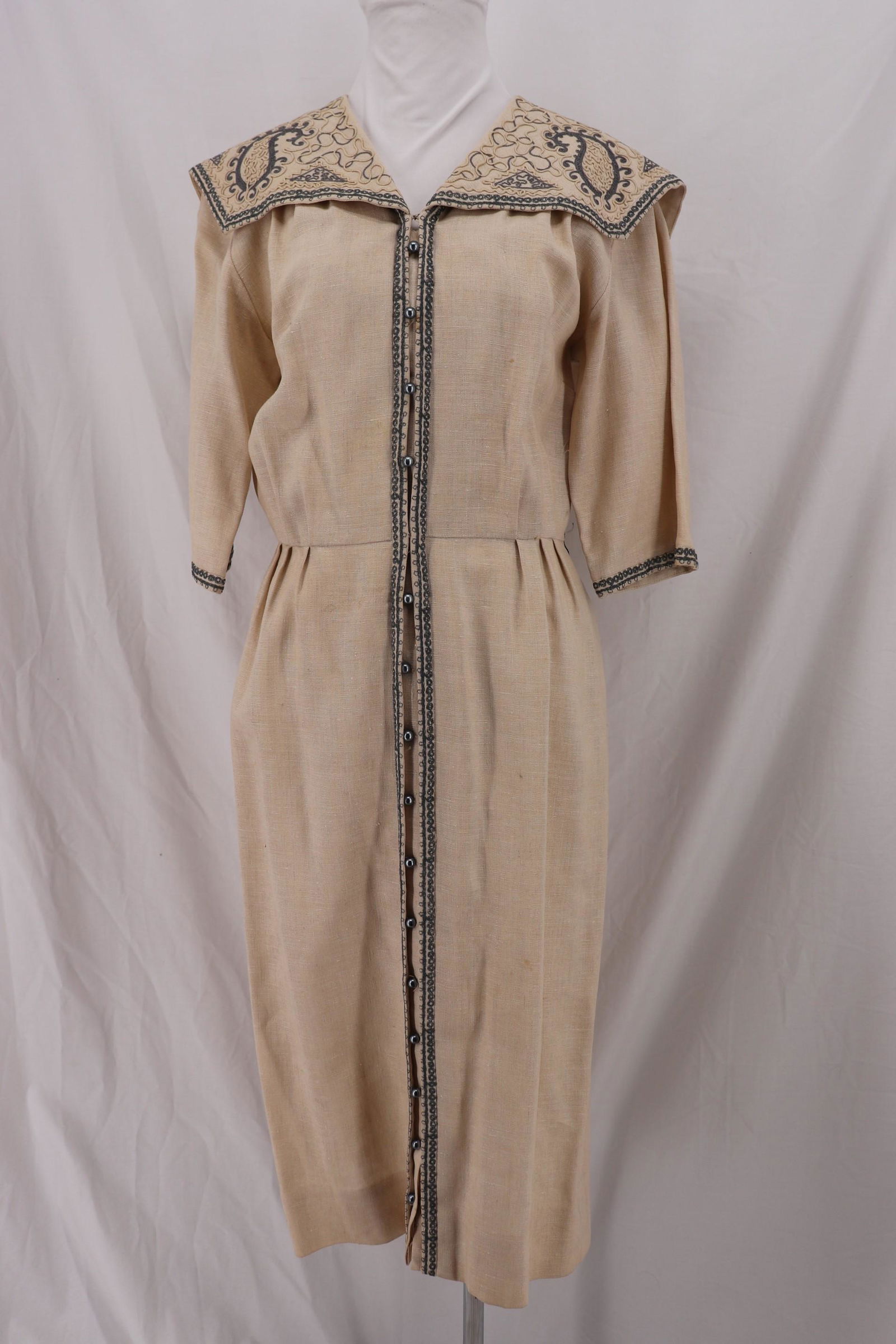 Vintage 1950's CARLYE Shirt Waist Dress with (1 of 19)