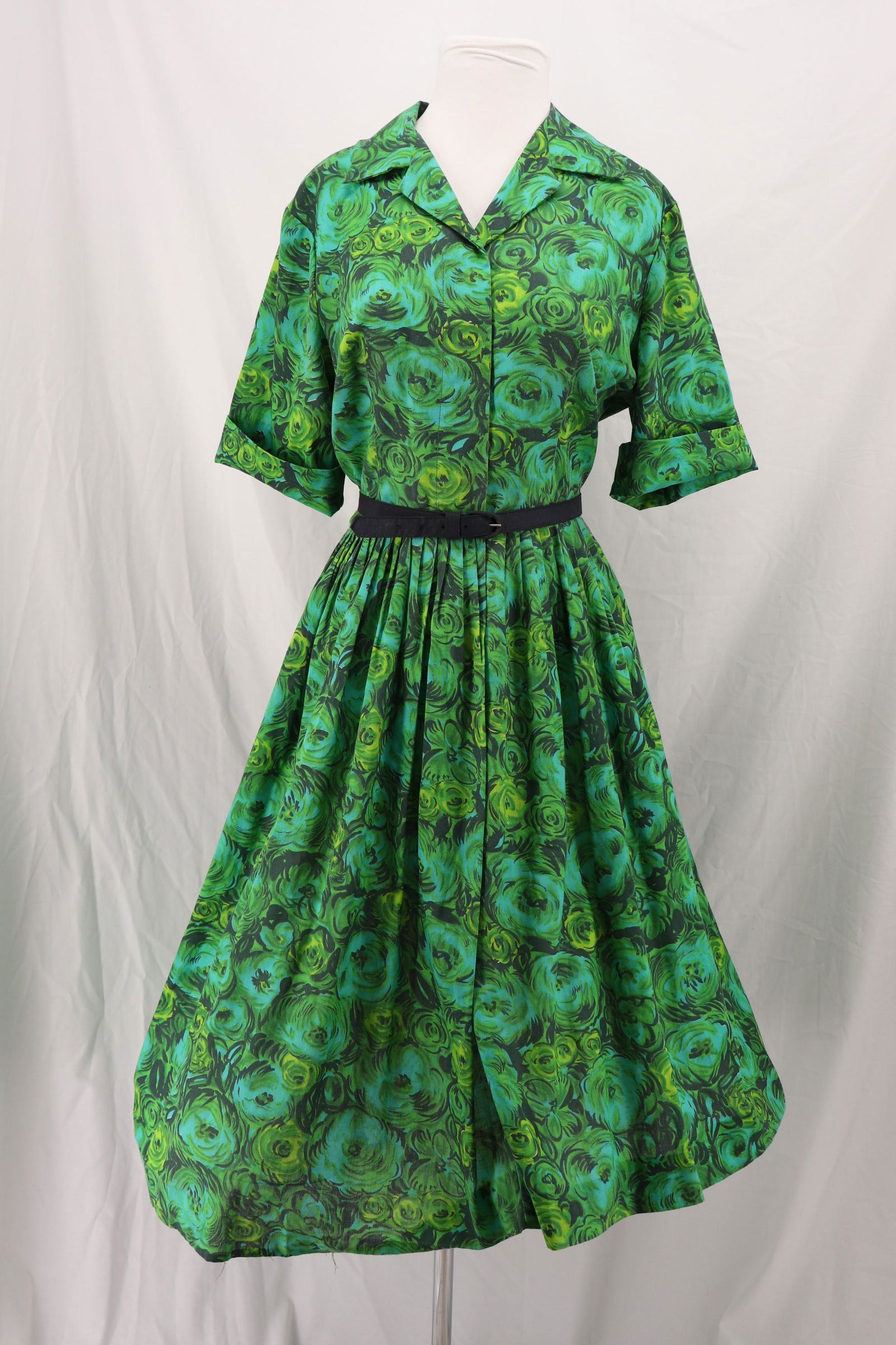 Vintage 1950's MODE O'DAY Cotton Shirt Waist Dress (1 of 14)