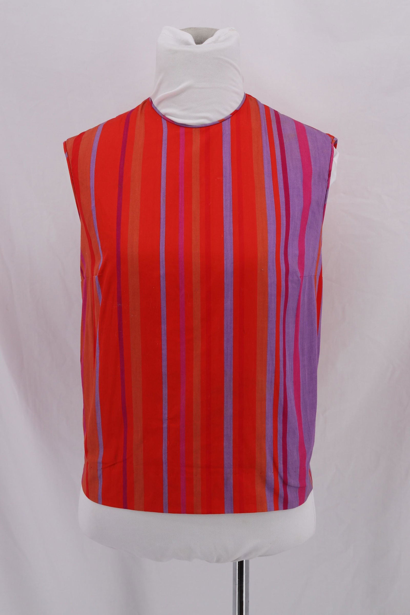 Vintage 1960's Striped Cotton Crop Top (1 of 9)