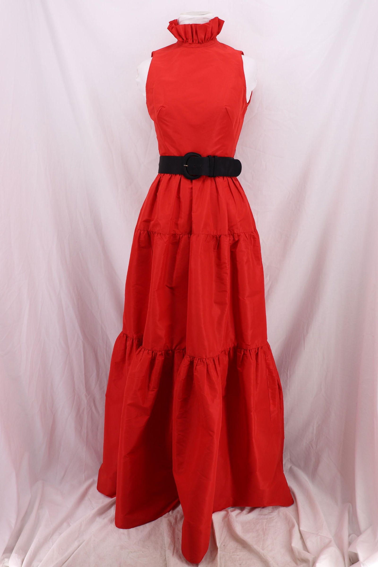 Vintage 1970's LILLIE RUBEN Red Taffeta Gown (1 of 14)