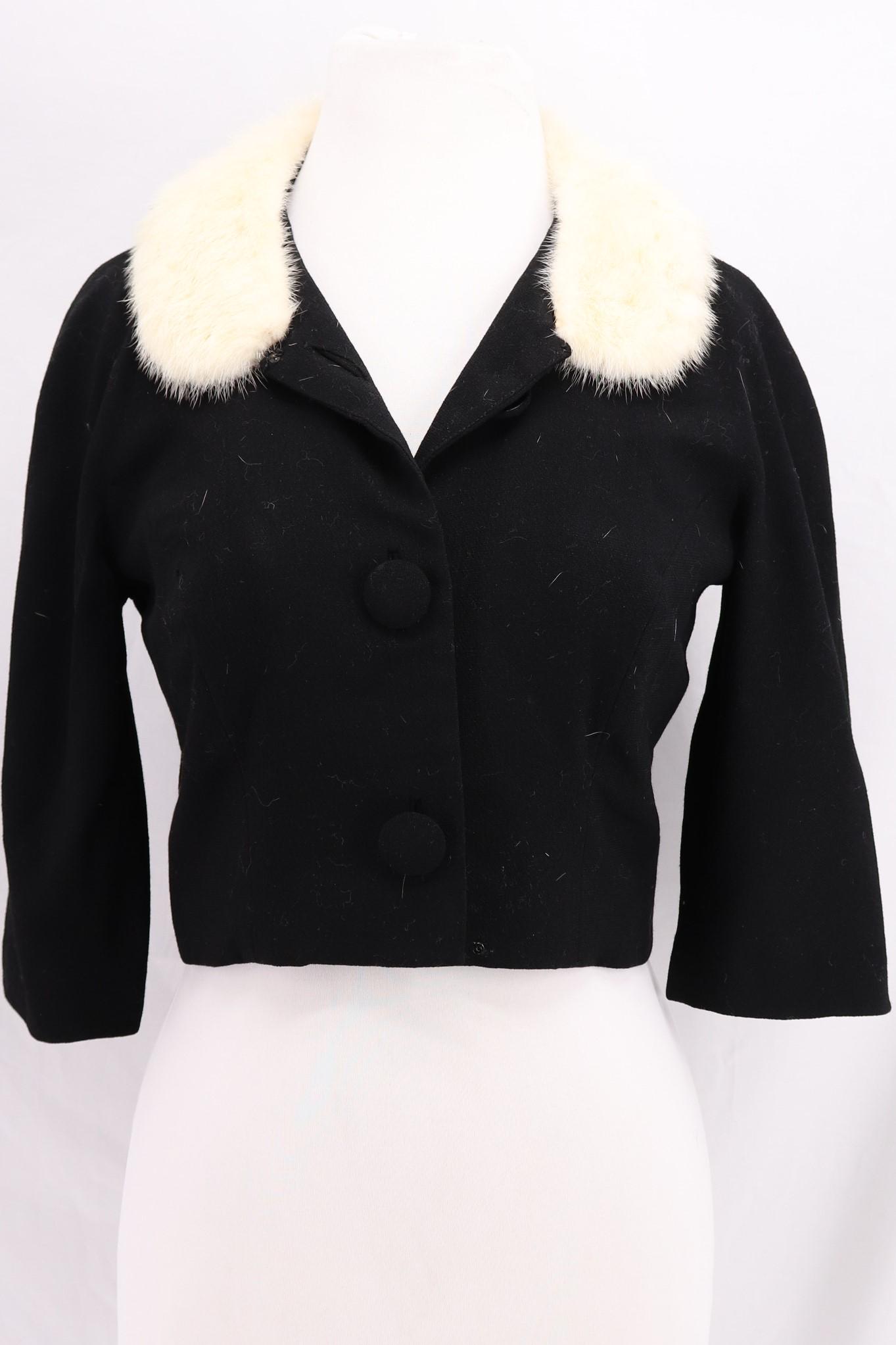 Vintage 1960's JOHNSON'S Crop Jacket with Fur (1 of 10)