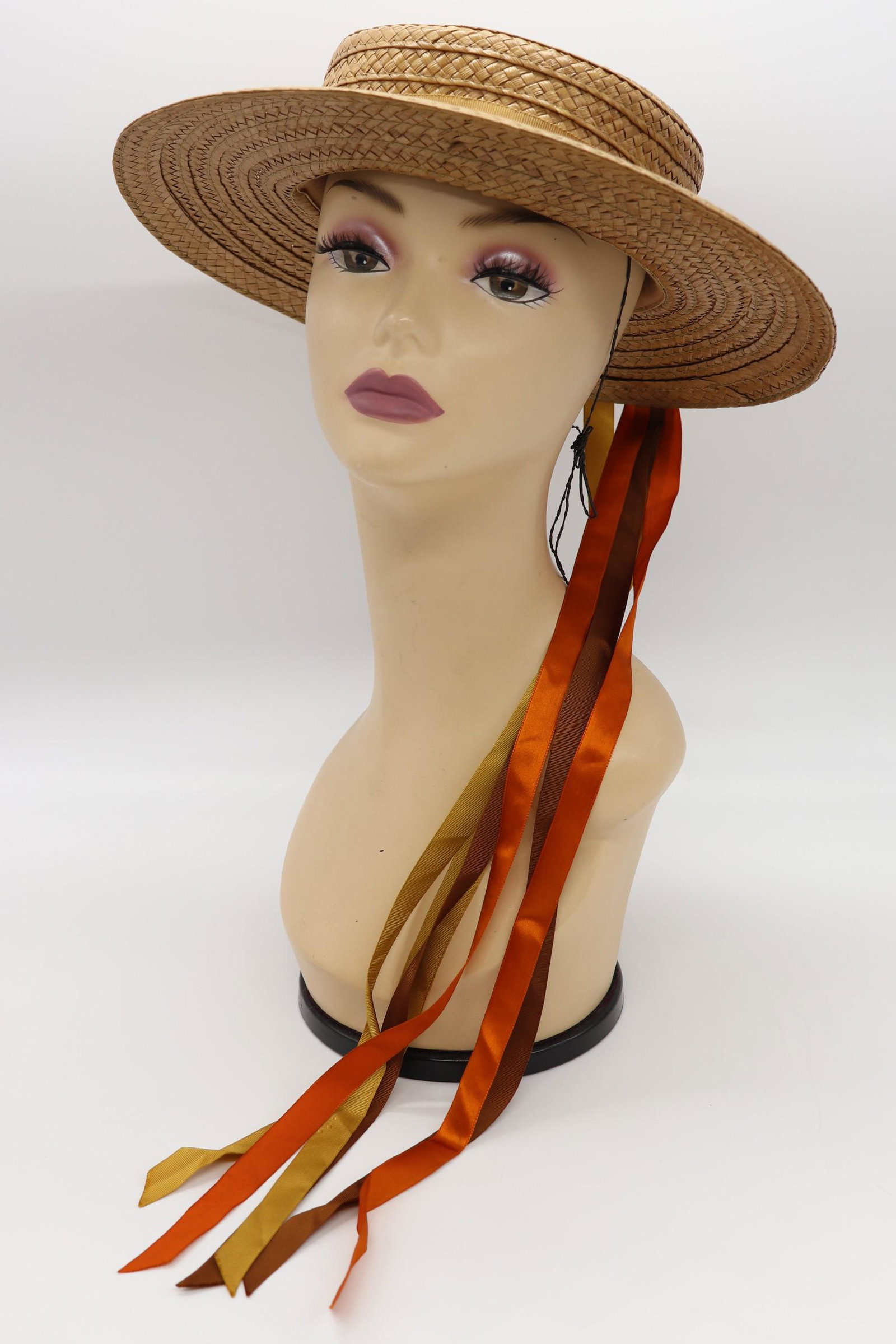 Vintage Wicker Ladies Summer  Hat (1 of 6)
