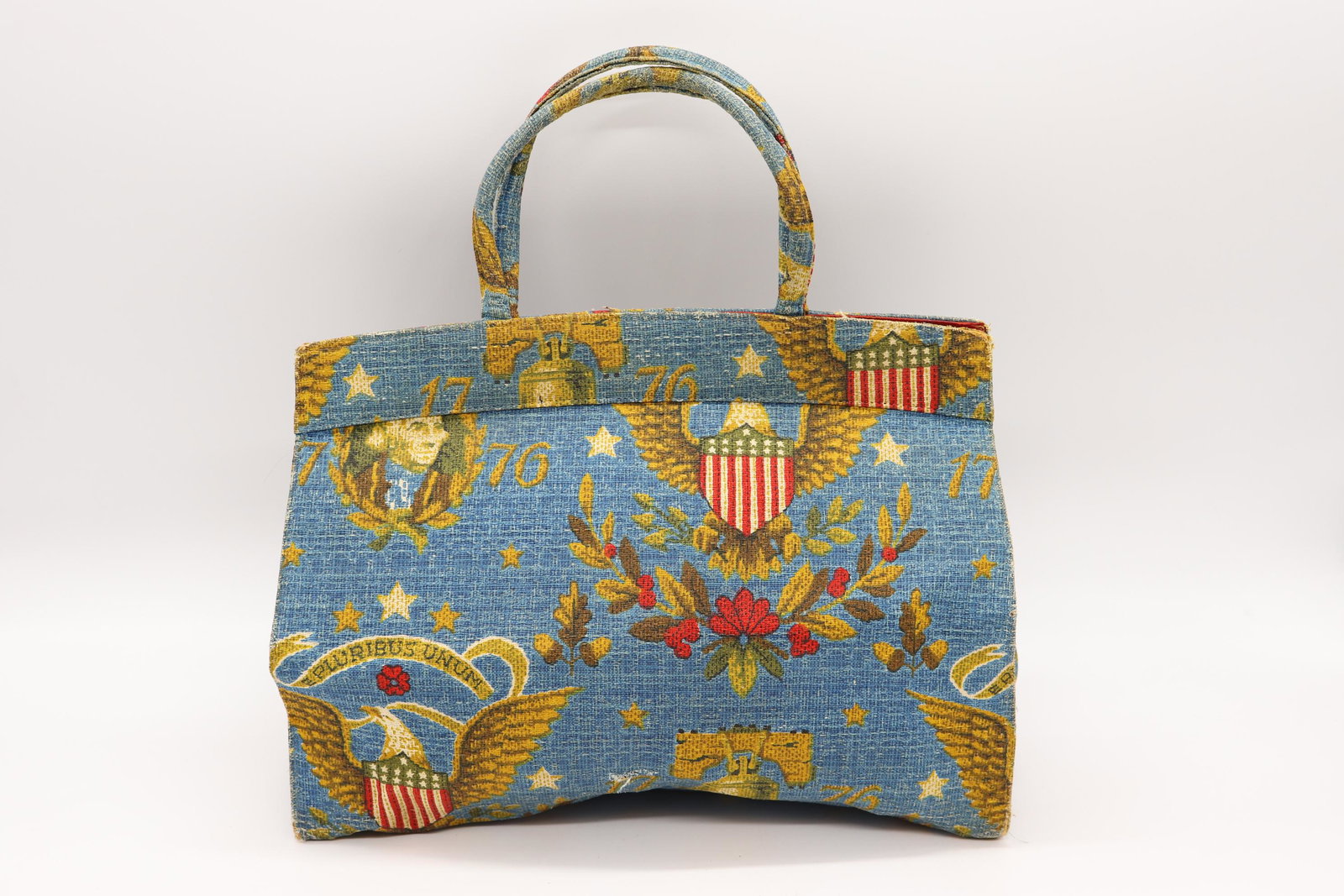 Vintage Canvas Hand Bag, MARGARET SMITH (1 of 4)