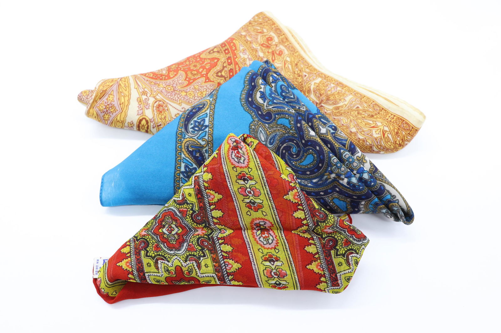 Lot of 3 Vintage Silk Scarves (1 of 15)