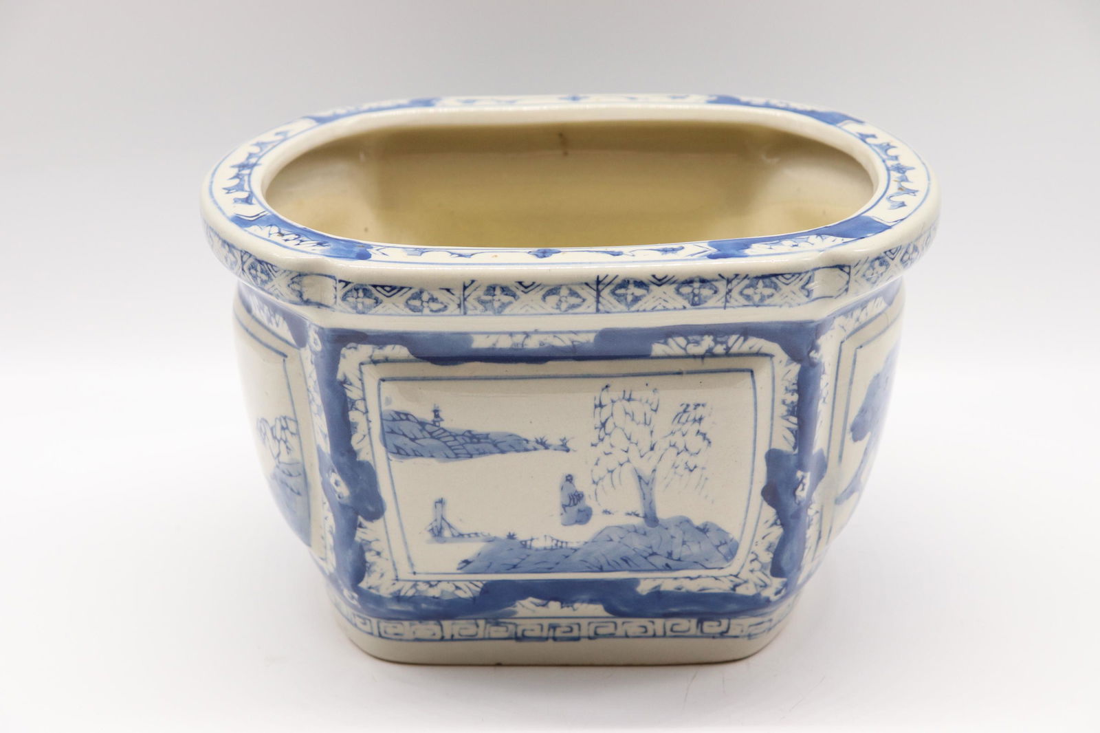Chinese Blue & White Porcelain Planter (1 of 5)