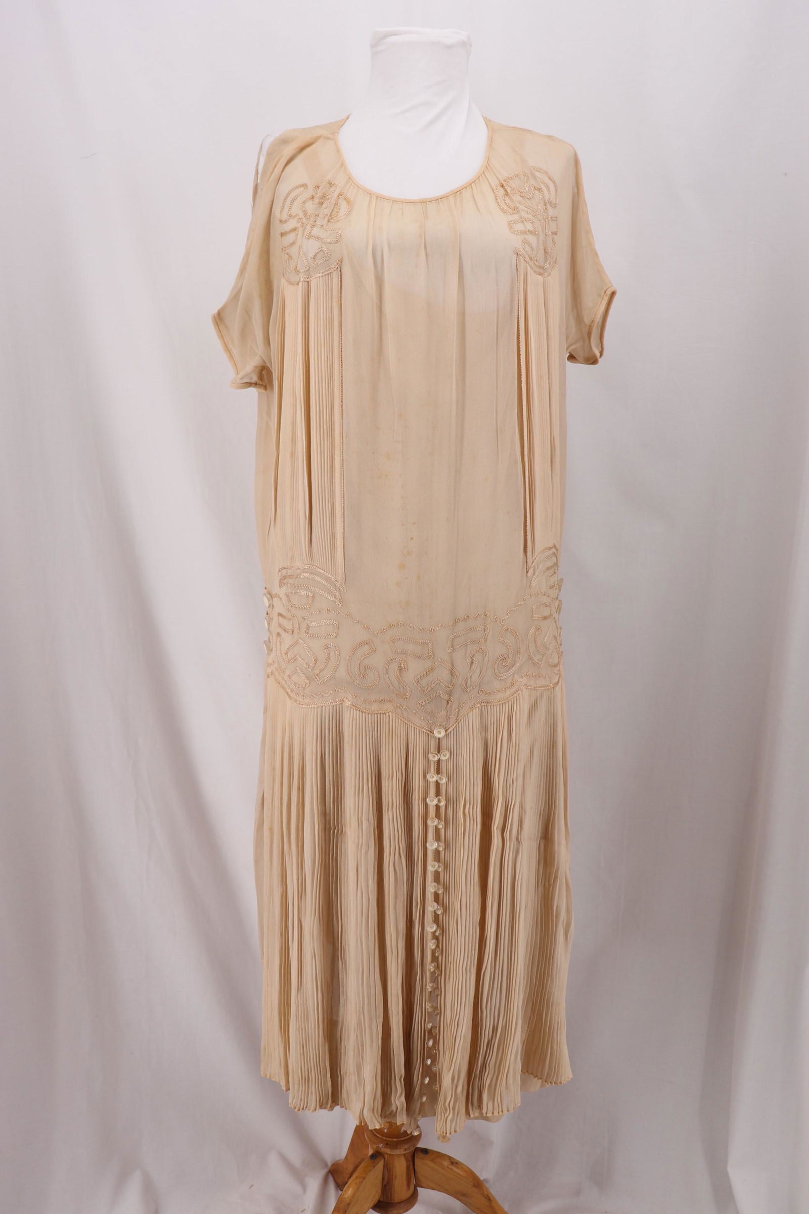 Vintage 1920's Sheer Silk Flapper Party Dress (1 of 11)