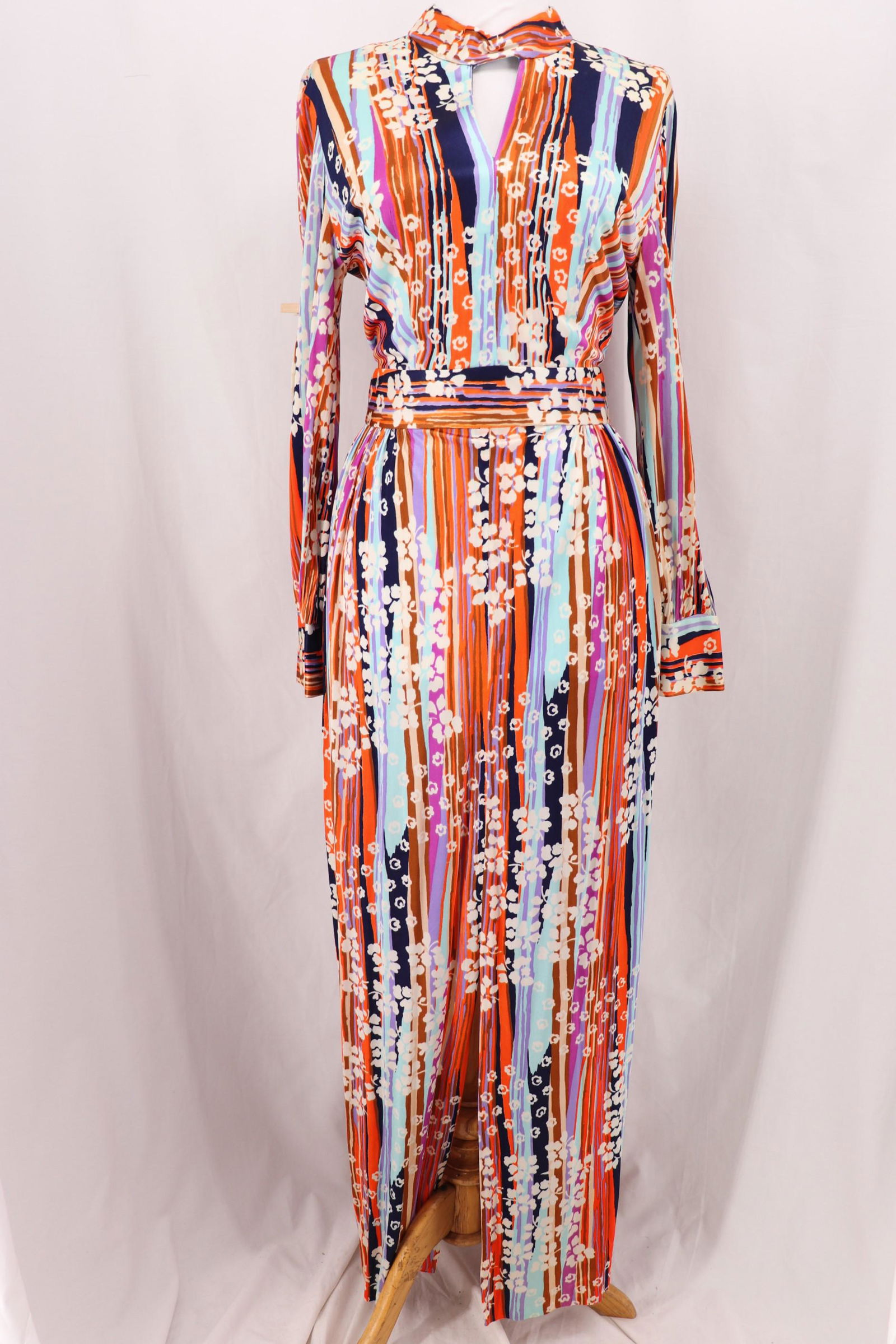 Vintage Andrea Gayie Floral Maxi Dress (1 of 8)