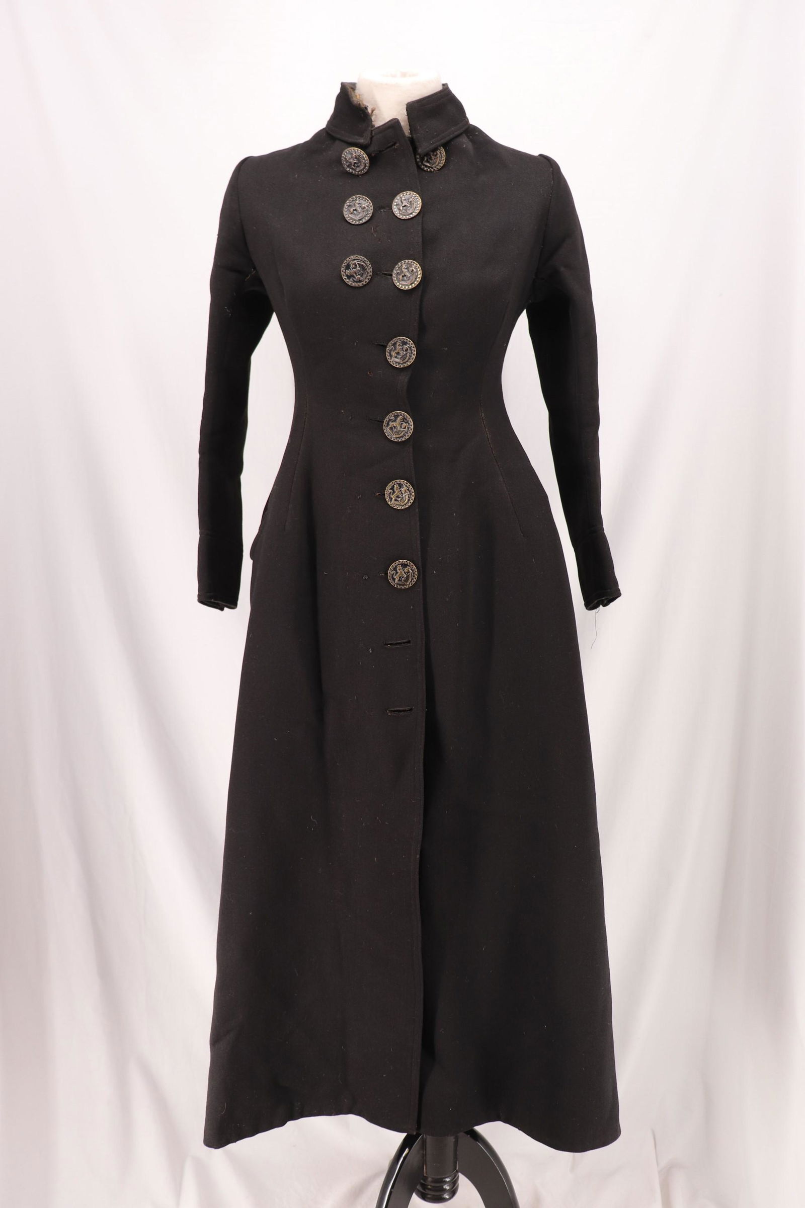 Vintage Ladies Full Length Wool Victorian Coat with (1 of 18)