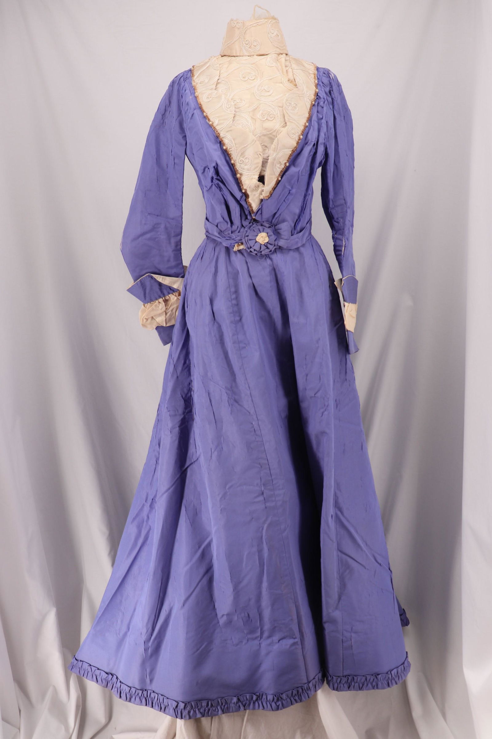 Vintage Victorian Purple Silk Bodice & Skirt Set (1 of 15)