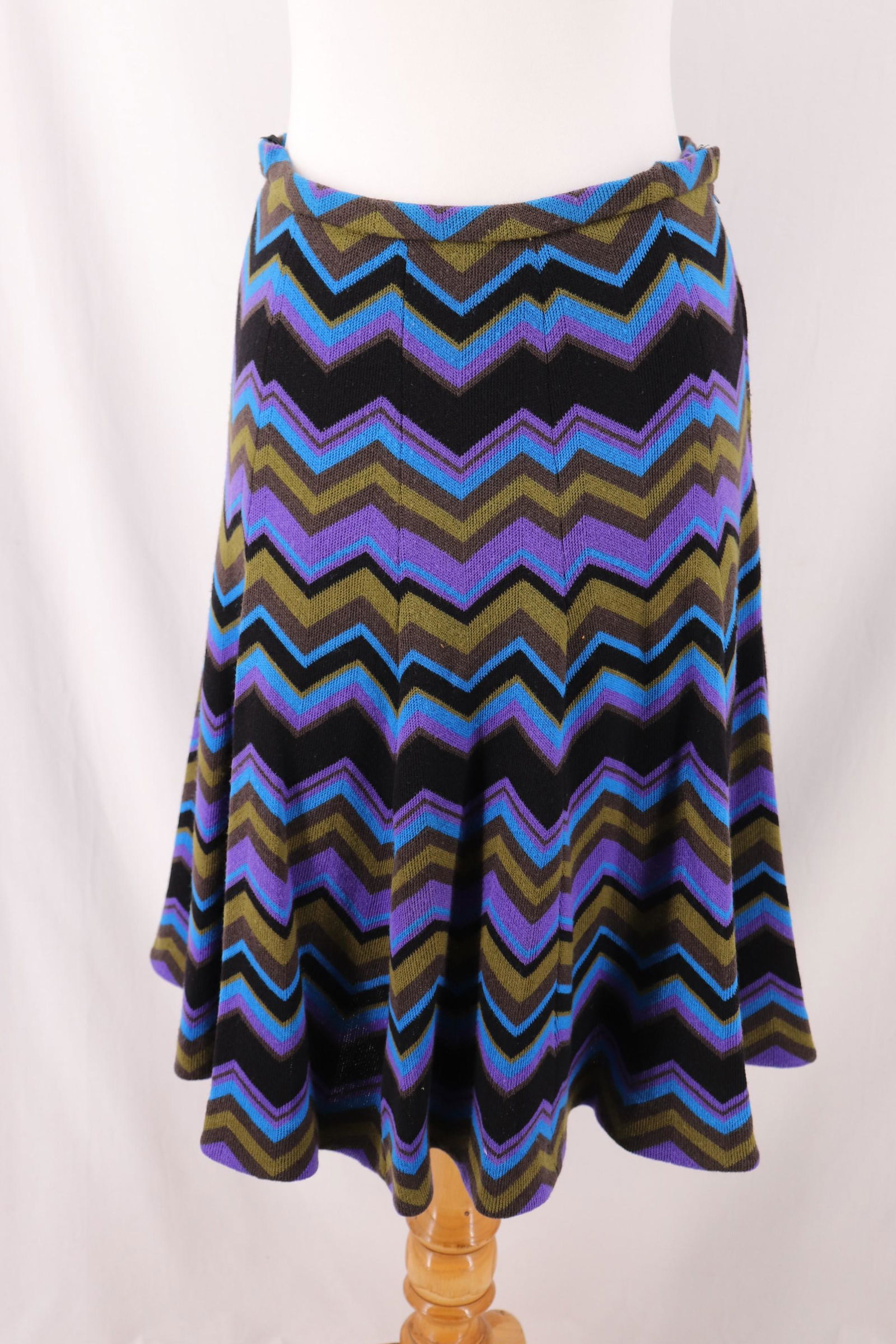 Vintage 1960's Bergdorf Goodman Wool Knit Flared Panel (1 of 8)