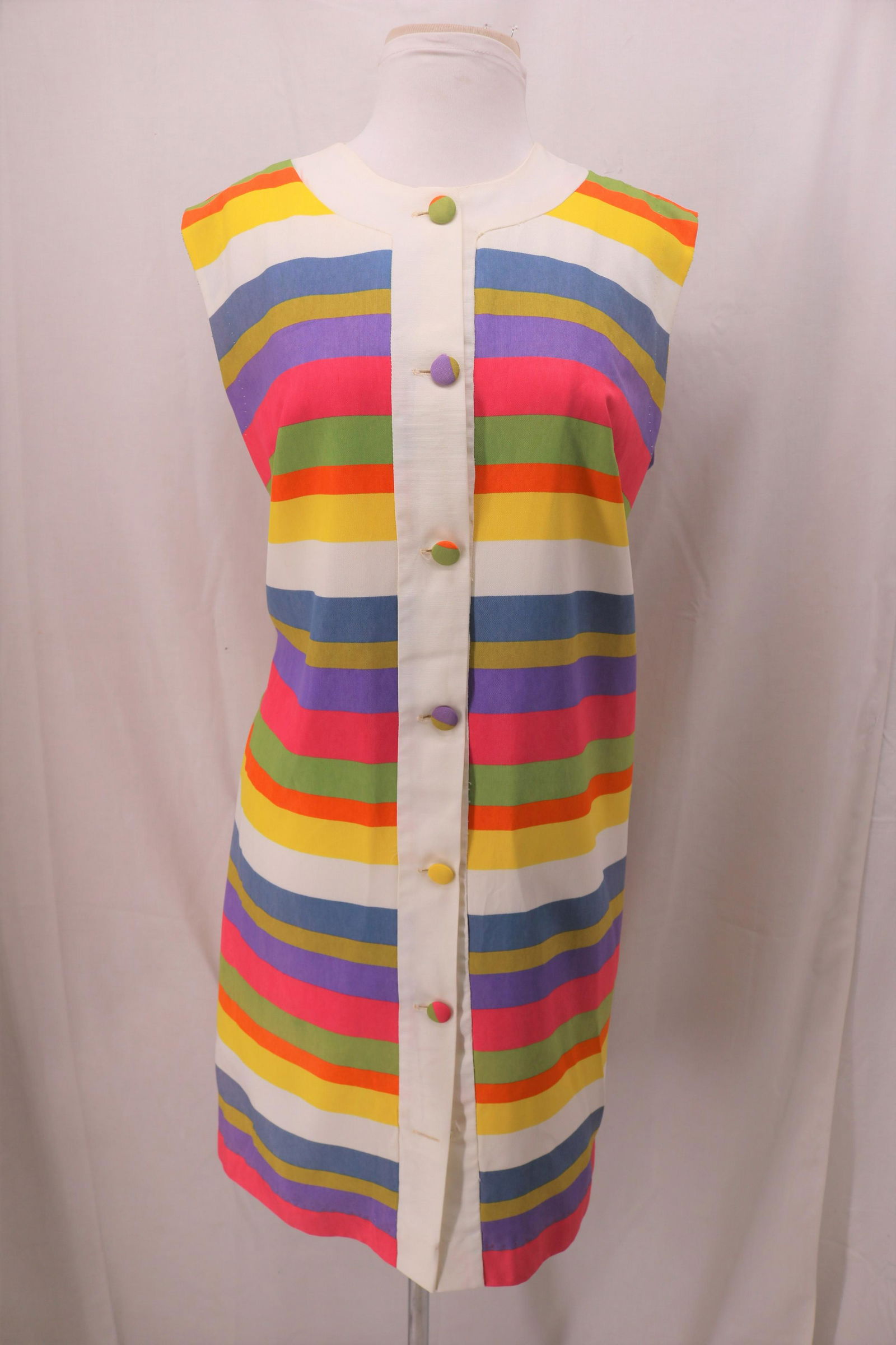 Vintage 1970's Linex Corp. NY Cotton Button Front Beach (1 of 6)