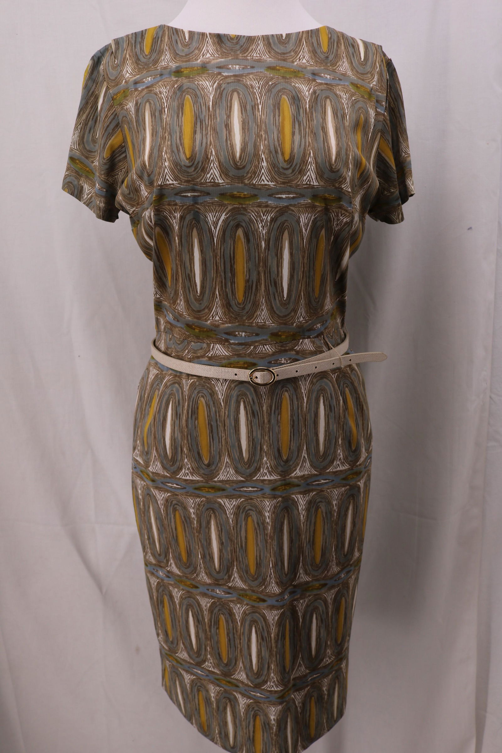 Vintage 1960's Lady Carol NY, Abstract Sheath Dress (1 of 7)
