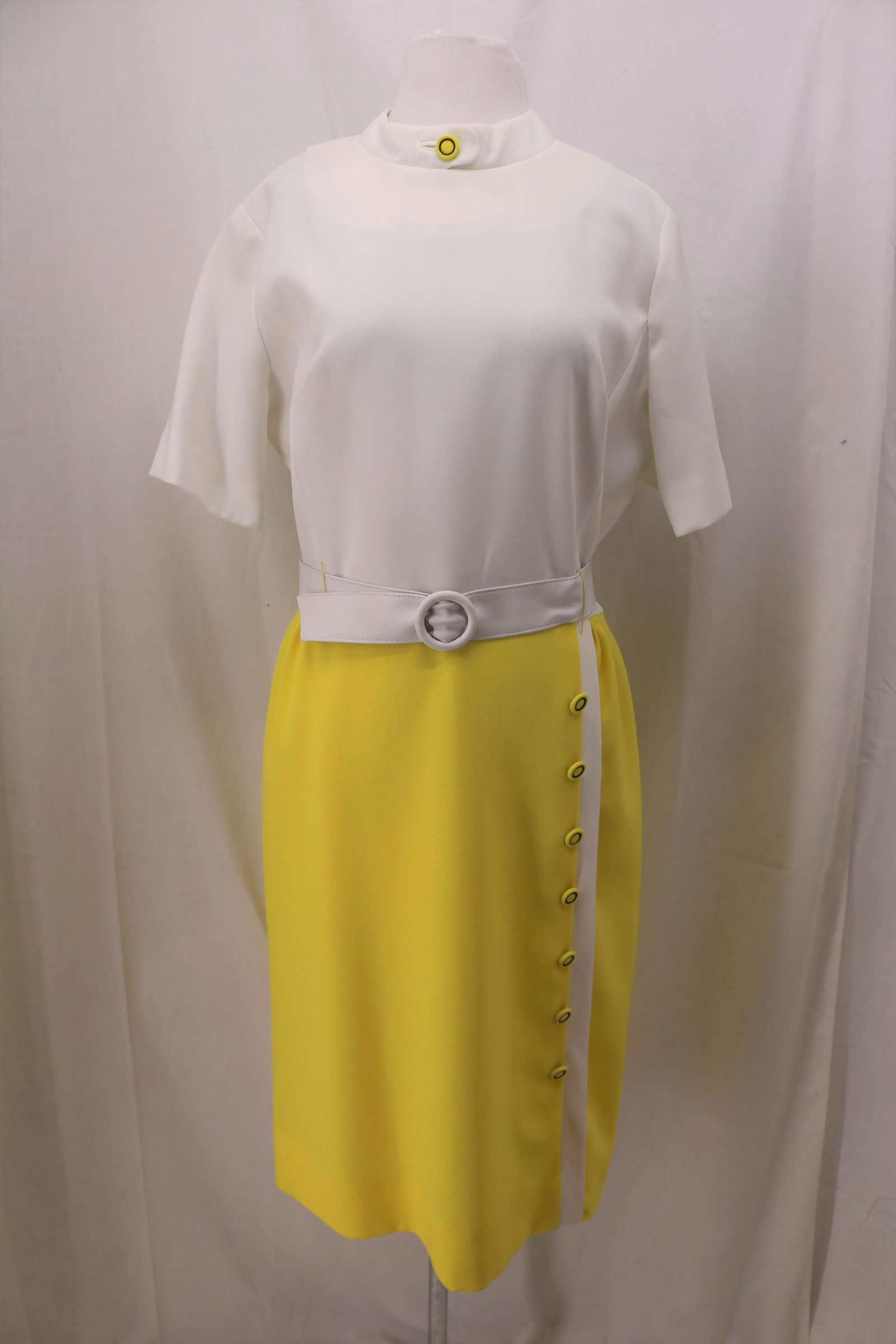 Vintage 1970's Mr. Jack Dallas Color Block Sheath Dress (1 of 9)