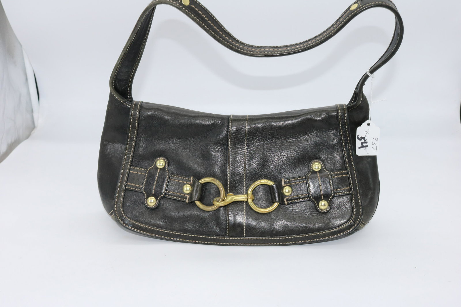 Coach Ergo Black Leather Belted Flap Hobo Bag No. (1 of 5)