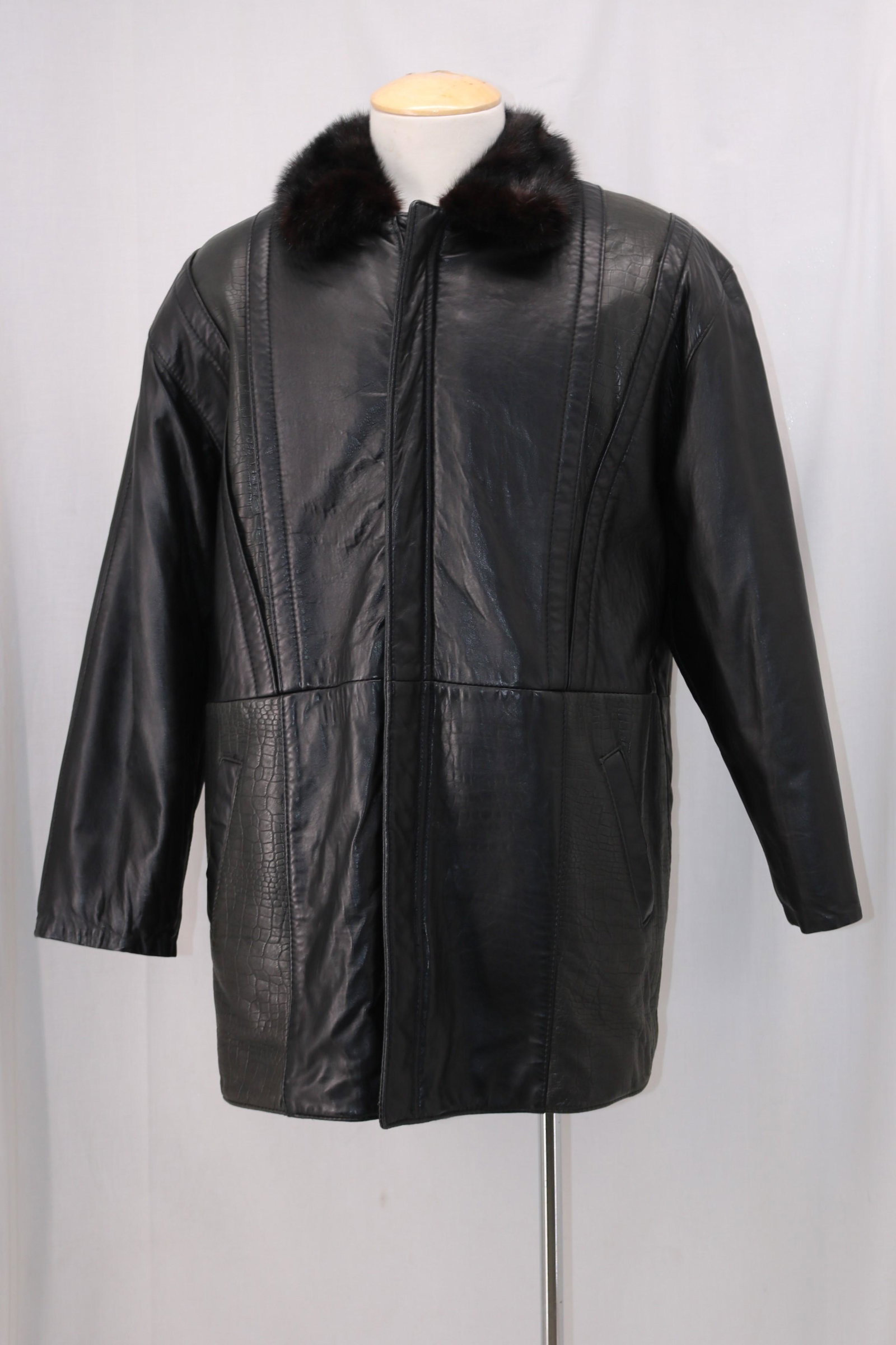 Vintage Men's REVERSABLE Jay Lennad Black Mink & (1 of 8)