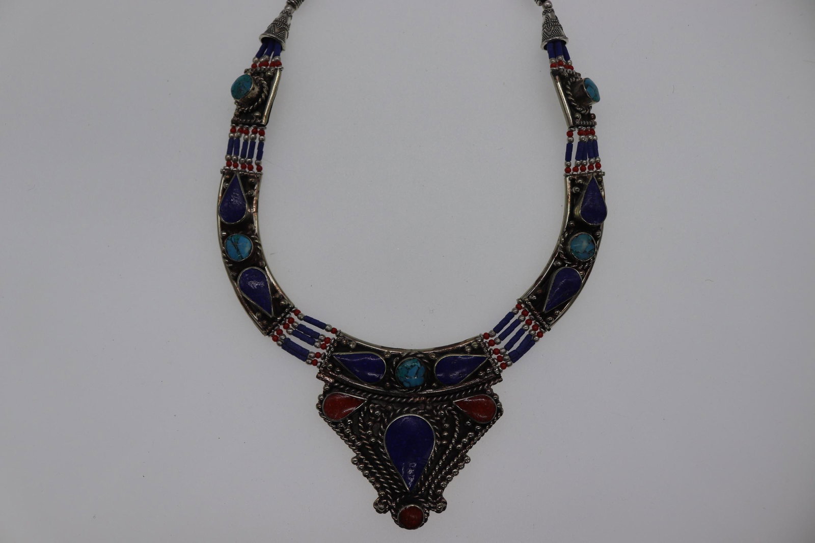 Vintage Native American Sterling, Turquoise, Lapis, & (1 of 5)