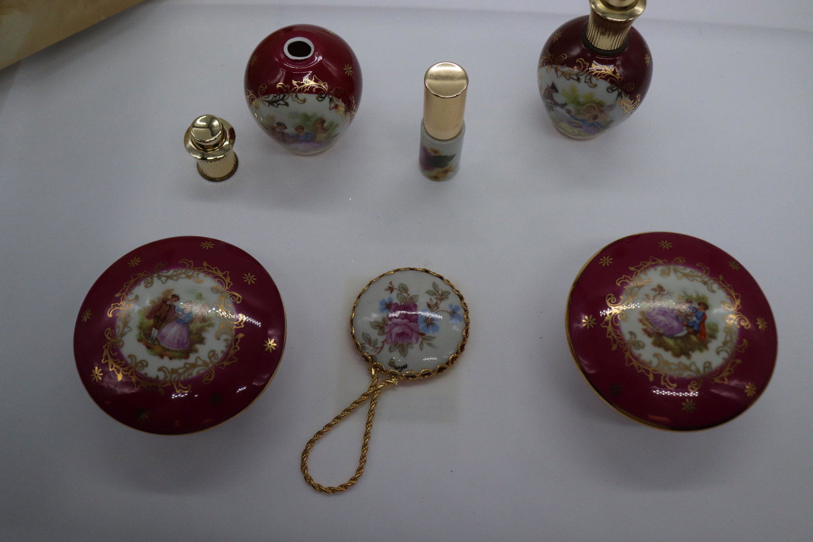 Lot of 6 Vintage Limoges Vanity Items (1 of 8)