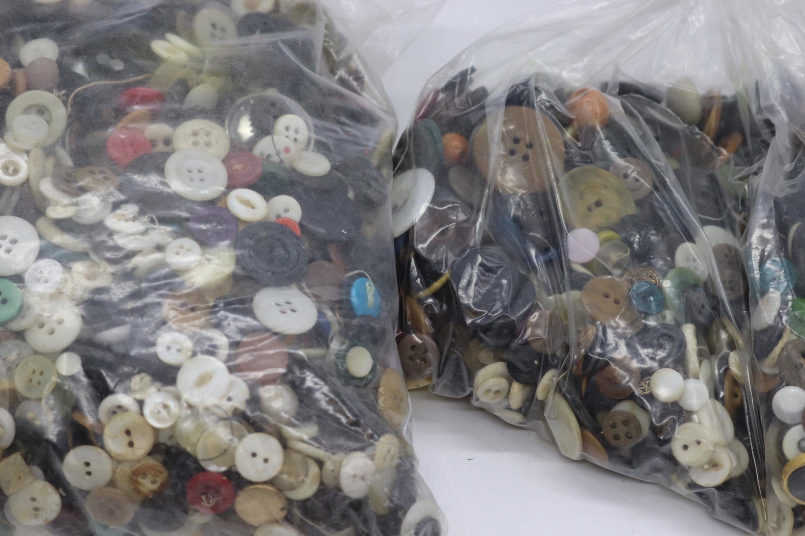 Huge Bag Lot of Vintage Buttons: see photos.