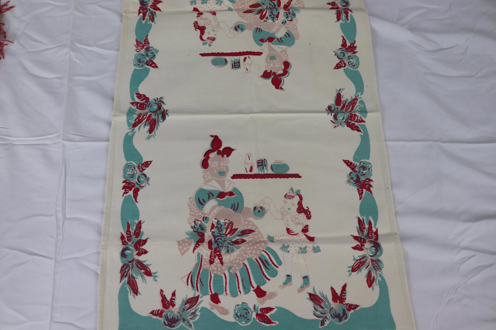 Vintage Old Store Stock Novelty Kitchen Towel: see photos.