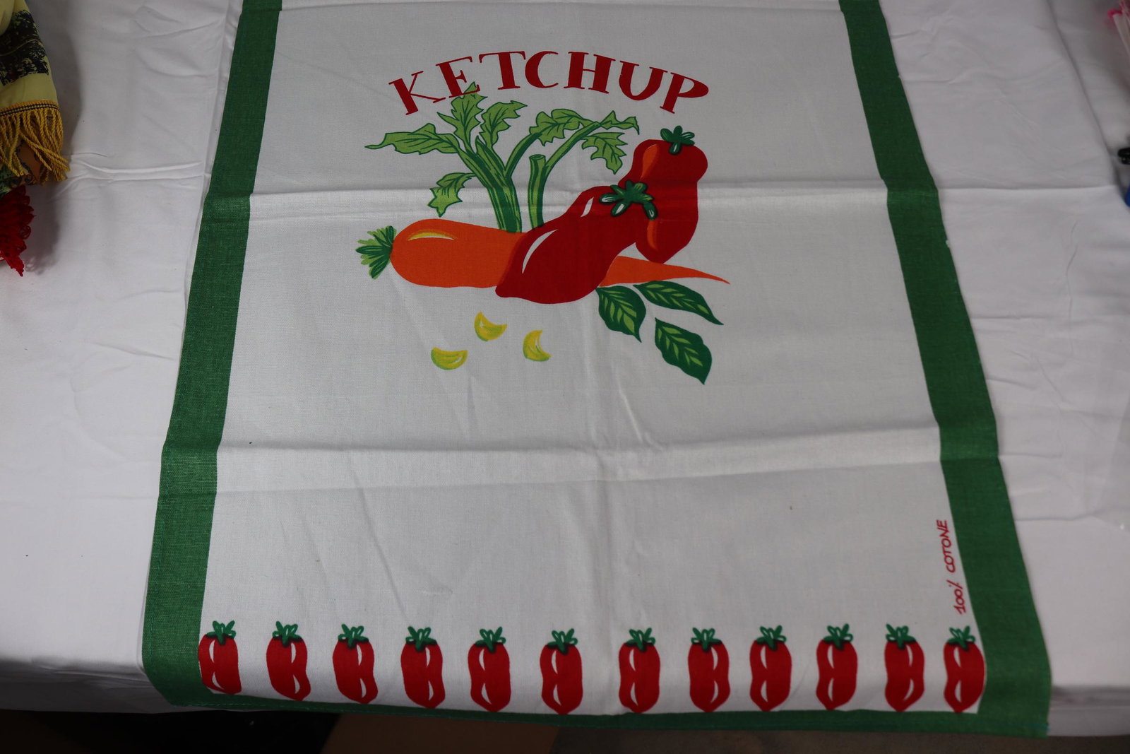 Vintage Ketchup Kitchen Towel: old store stock, see photos.