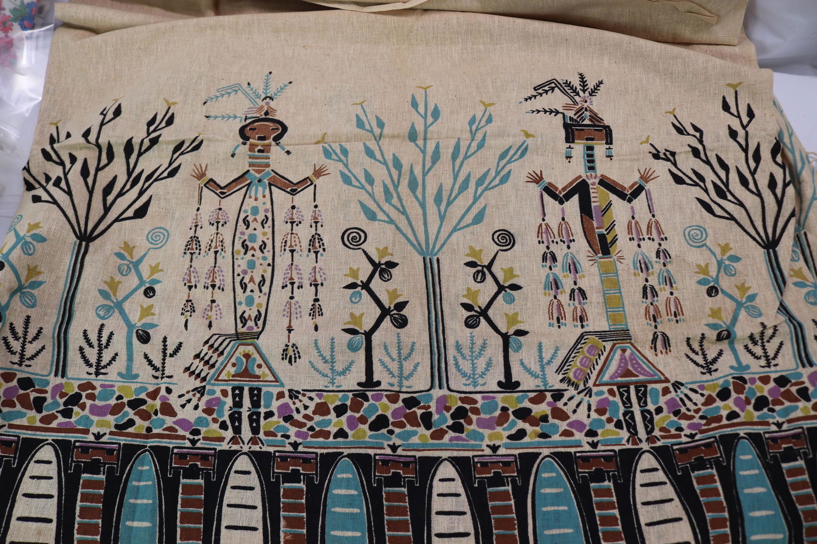 Vintage Old Store Stock "Navajo Legend" Fabric (1 of 5)