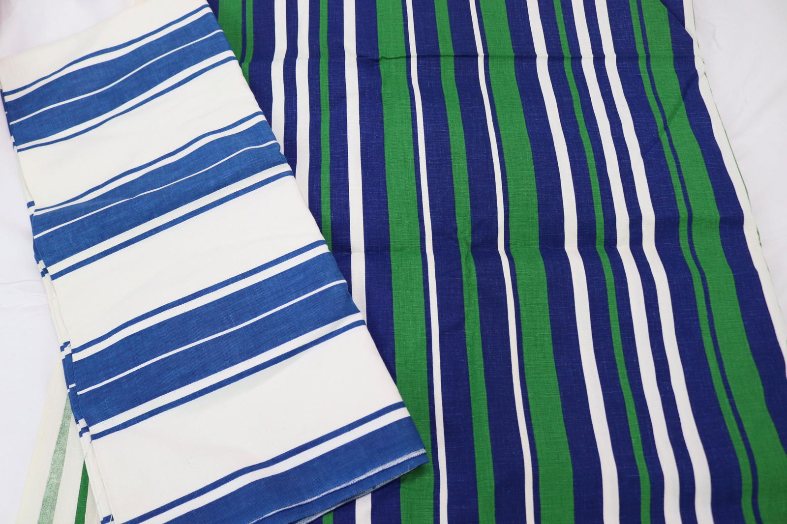 Vintage Lot of 1960's Striped Fabric (1 of 3)